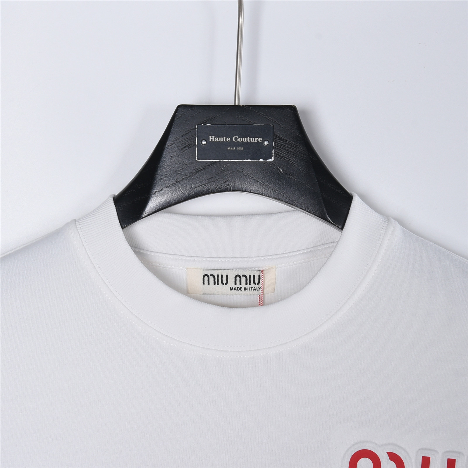 MiuMiu 缪缪 25Fw 后背织带大logo提花拼接卫衣-Chinese UA Cheap High Quatity Brand Clothes Bags handbags Sneakers wholesale wholesaler seller from China Factory suppliers Fashion Clothing Shoes best Quality Beautiful Price MiuMiu 缪缪 25Fw 后背织带大logo提花拼接卫衣