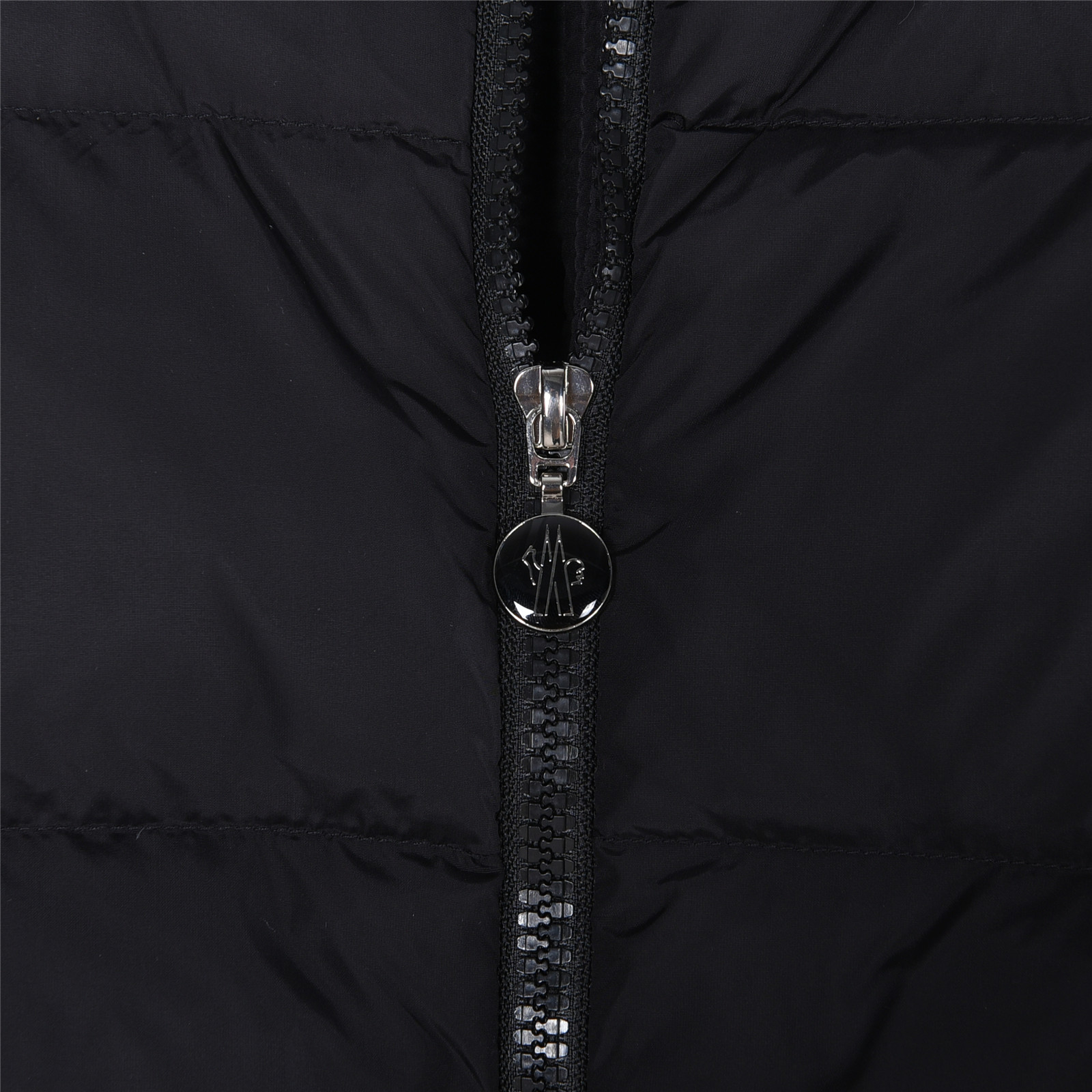 女款 Moncler/蒙口 25Fw Cardigan 针织长袖拼接口袋羽绒服 黑色