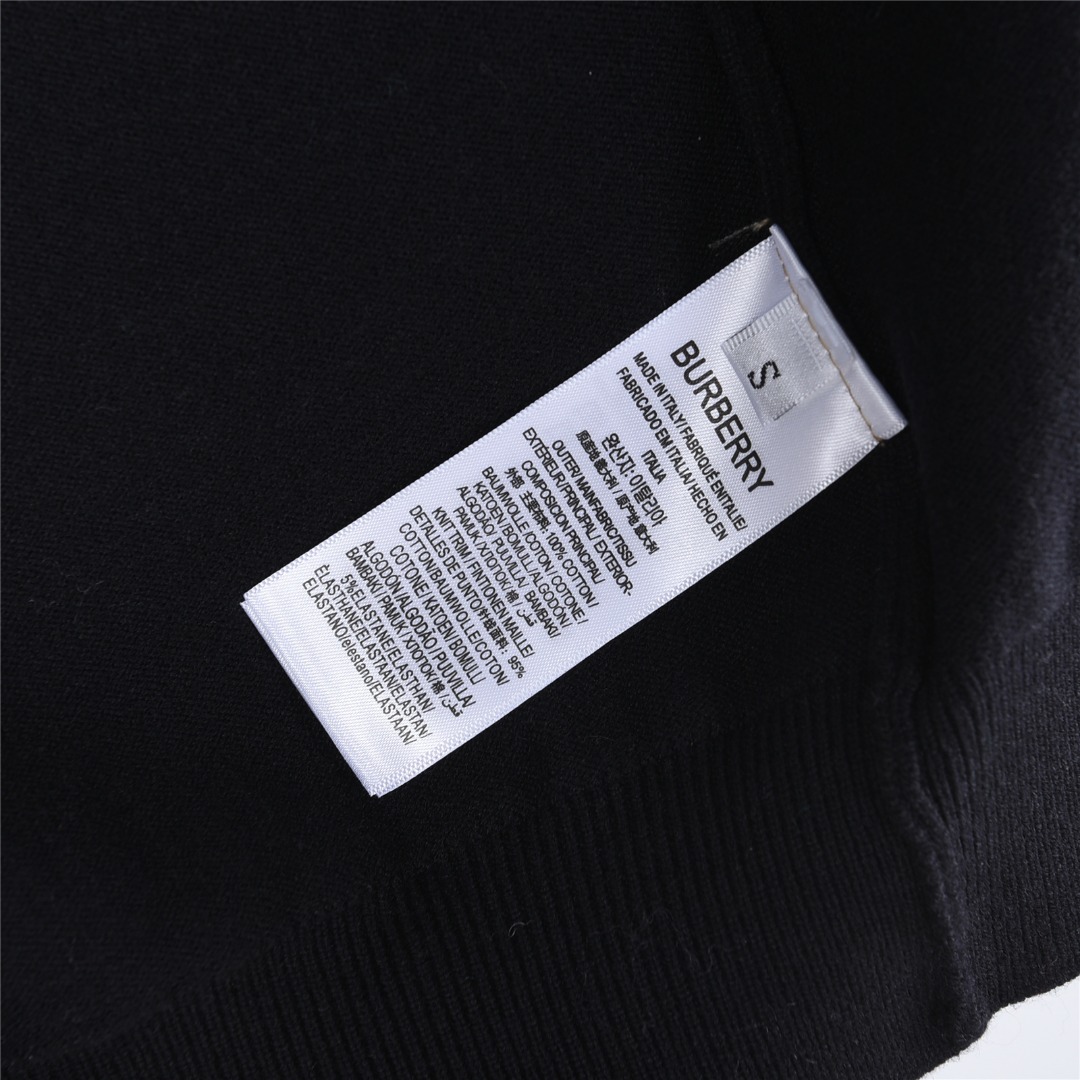 Burberry/巴宝莉 战马骑士徽标提花混纺圆领毛衣