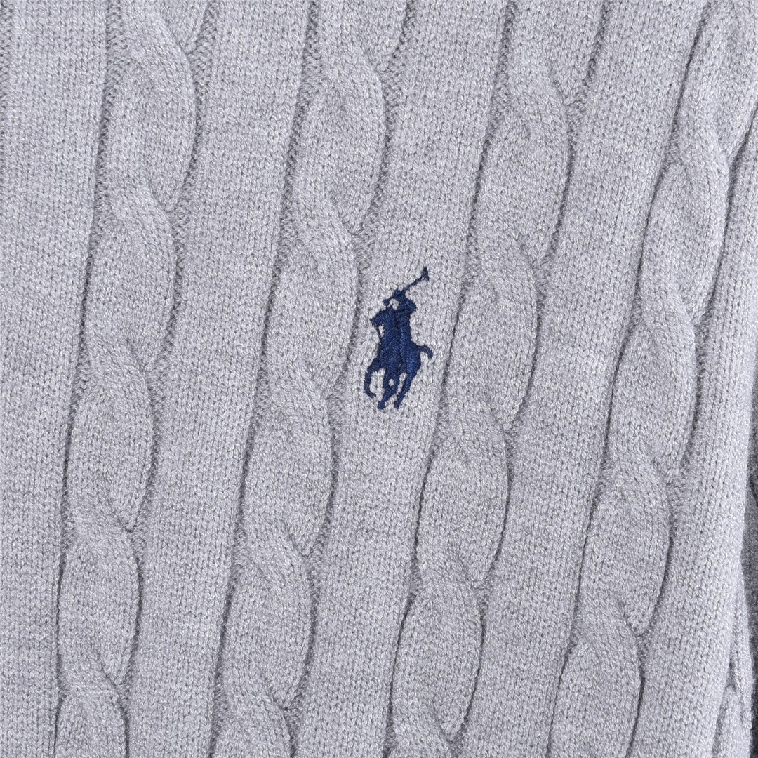 Ralph Lauren/拉夫劳伦 经典绞花半拉链毛衣