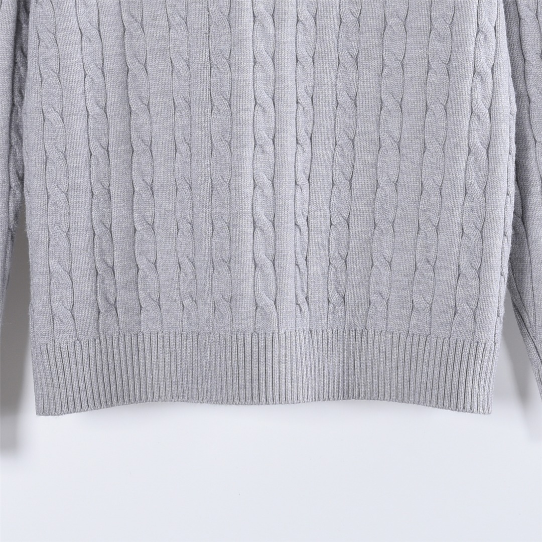 Ralph Lauren/拉夫劳伦 经典绞花半拉链毛衣