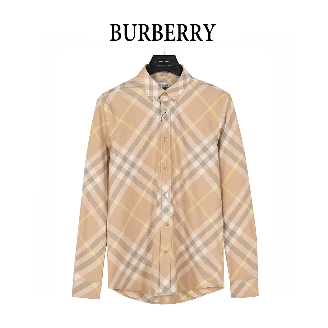 Burberry/巴宝莉 斜纹格棉质长袖衬衫 Burberry/巴宝莉 斜纹格棉质长袖衬衫