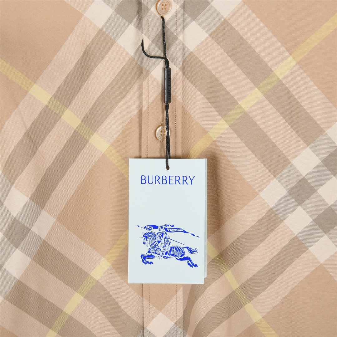 Burberry/巴宝莉 斜纹格棉质长袖衬衫 Burberry/巴宝莉 斜纹格棉质长袖衬衫