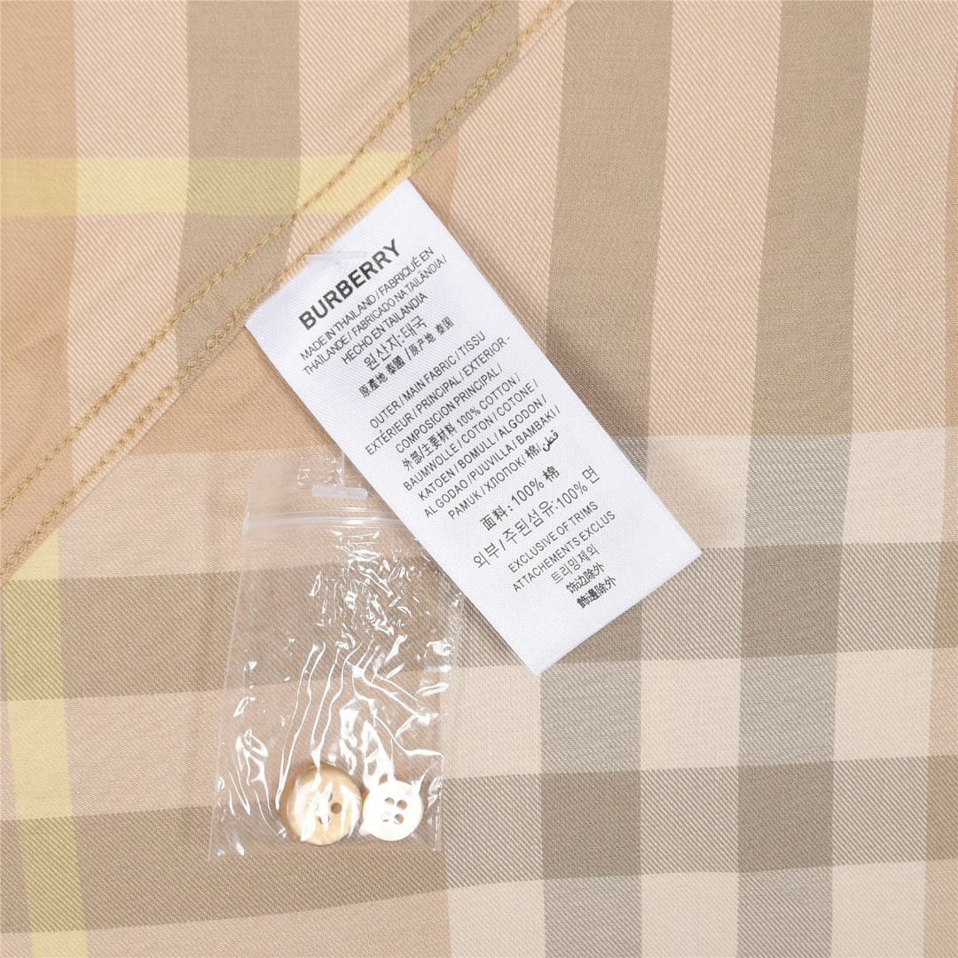 Burberry/巴宝莉 斜纹格棉质长袖衬衫 Burberry/巴宝莉 斜纹格棉质长袖衬衫