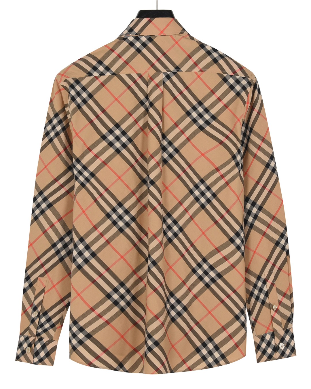 Burberry/巴宝莉 斜纹格棉质长袖衬衫 卡其 灰色