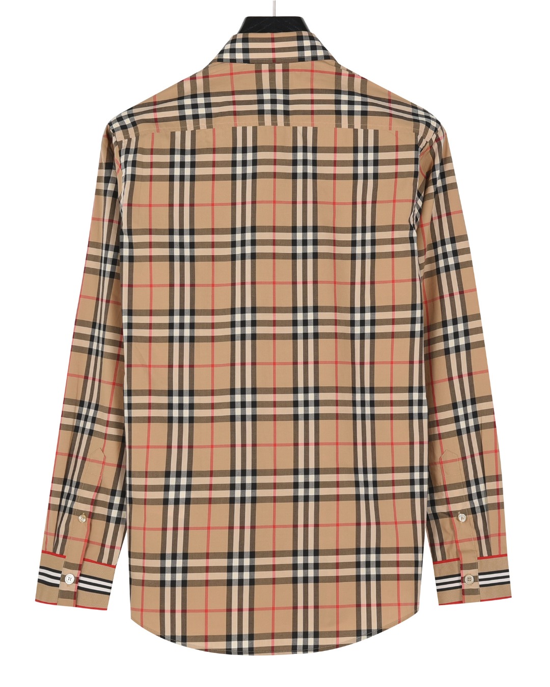 Burberry/巴宝莉 门襟袖口织带格纹棉质长袖衬衫 Burberry/巴宝莉 门襟袖口织带格纹棉质长袖衬衫