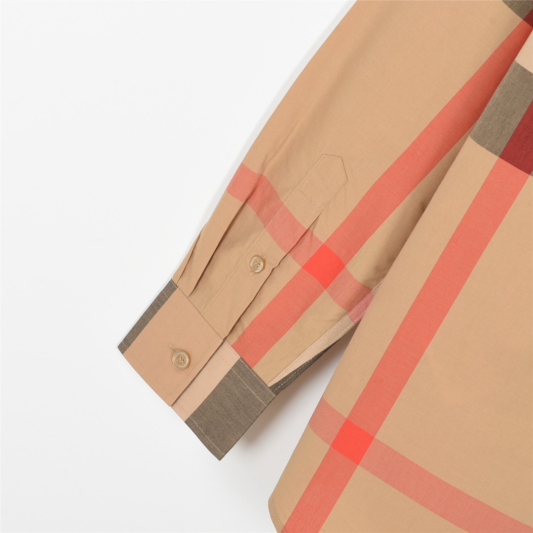 Burberry/巴宝莉 经典大格纹棉质衬衫 卡其 蓝色-莆田鞋,莆田鞋货源,高仿鞋,高仿鞋货源,安福档口,莆田高仿鞋,莆田鞋批发,高仿鞋批发,莆田高仿运动鞋,高仿运动鞋,莆田运动鞋 Burberry/巴宝莉 经典大格纹棉质衬衫 卡其 蓝色