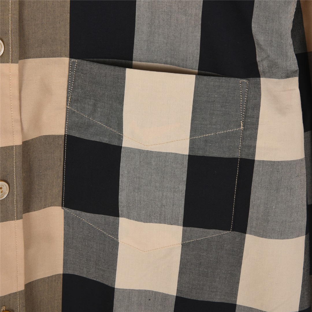 Burberry/巴宝莉 经典大格纹棉质衬衫 卡其 蓝色-莆田鞋,莆田鞋货源,高仿鞋,高仿鞋货源,安福档口,莆田高仿鞋,莆田鞋批发,高仿鞋批发,莆田高仿运动鞋,高仿运动鞋,莆田运动鞋 Burberry/巴宝莉 经典大格纹棉质衬衫 卡其 蓝色