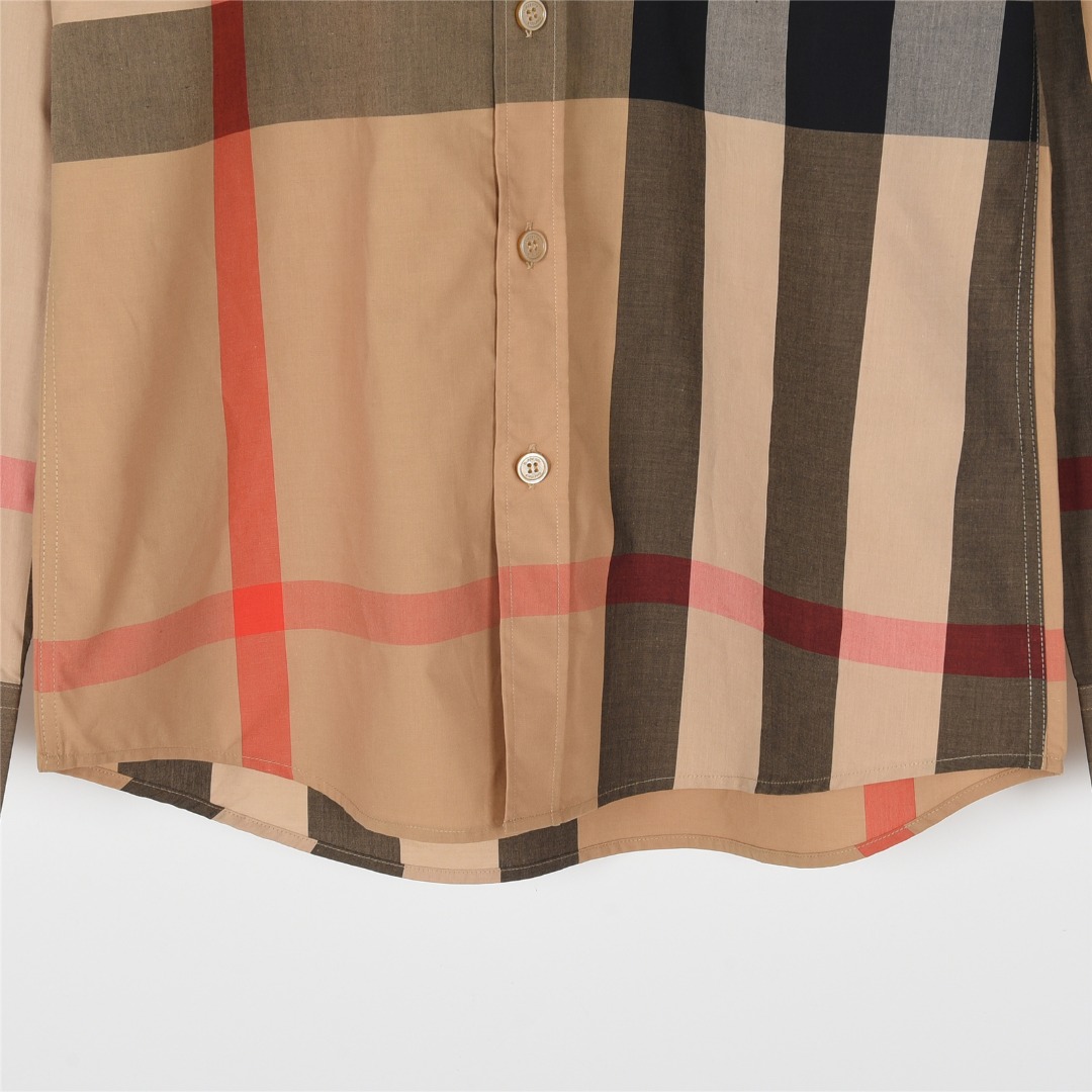 Burberry/巴宝莉 经典大格纹棉质衬衫 卡其 蓝色-莆田鞋,莆田鞋货源,高仿鞋,高仿鞋货源,安福档口,莆田高仿鞋,莆田鞋批发,高仿鞋批发,莆田高仿运动鞋,高仿运动鞋,莆田运动鞋 Burberry/巴宝莉 经典大格纹棉质衬衫 卡其 蓝色