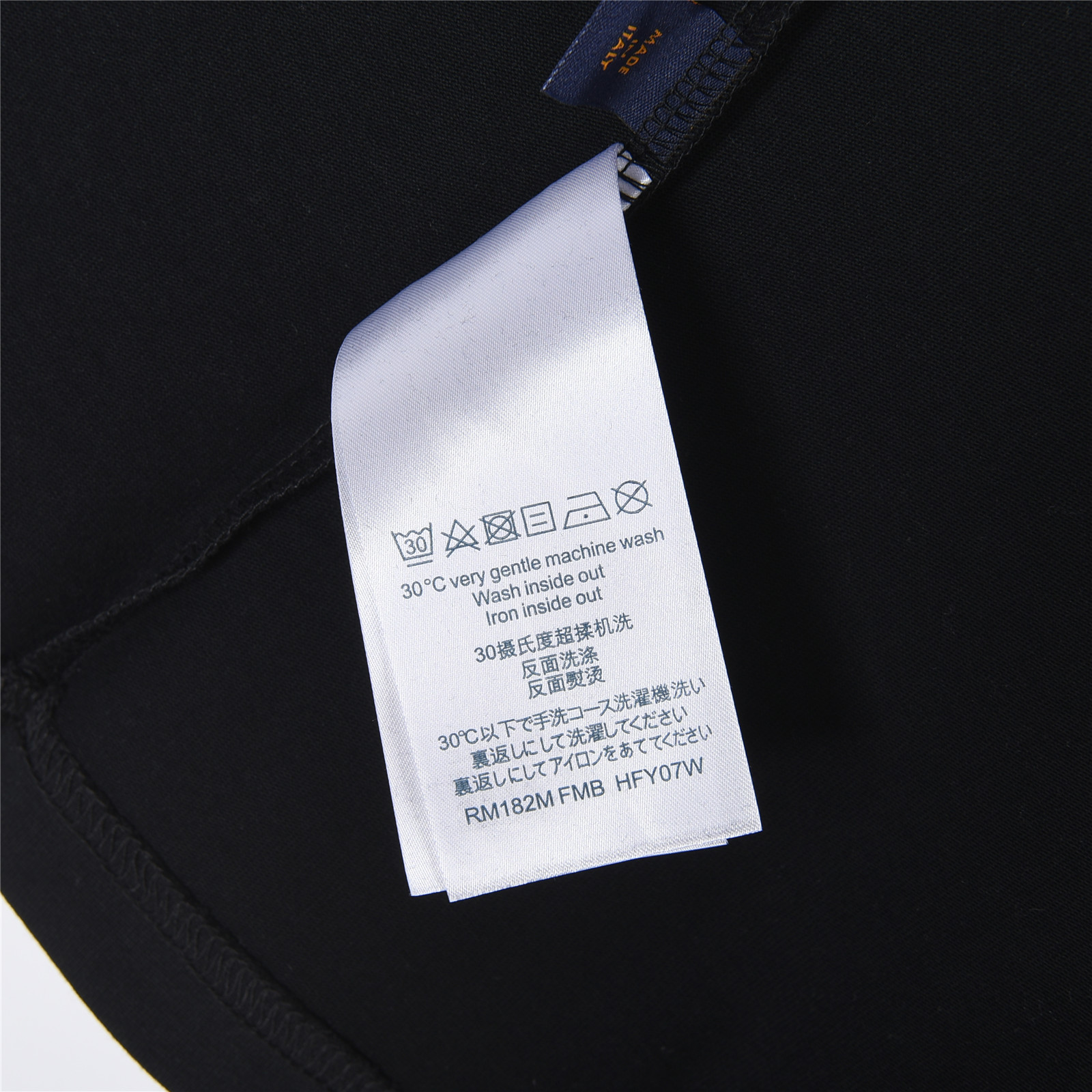 Louis Vuitton/路易威登 暗纹半身老花logo刺绣短袖T恤