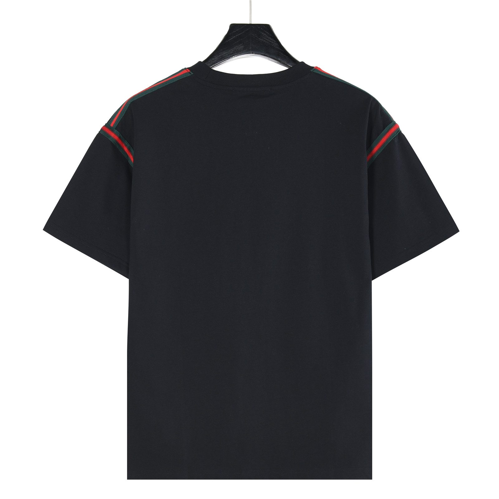 Gucci/古驰 肩袖红绿织带刺绣小标短袖T恤 白色 黑色-Chinese UA Cheap High Quatity Brand Clothes Bags handbags Sneakers wholesale wholesaler seller from China Factory suppliers Fashion Clothing Shoes best Quality Beautiful Price Gucci/古驰 肩袖红绿织带刺绣小标短袖T恤 白色 黑色
