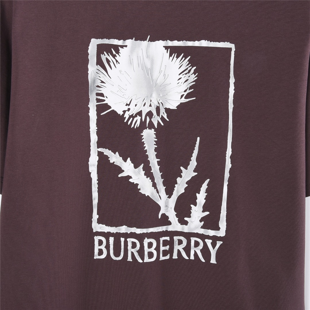Burberry/巴宝莉 蓟花印花棉质短袖T恤 黑色 白色 棕色-Top High Quatity Cheap Sneakers Fashion Clothing Clothes Bags handbags Shoes of all Brand wholesale With The best Quality And Beautiful Price from China Factory Chinese suppliers wholesaler seller Burberry/巴宝莉 蓟花印花棉质短袖T恤 黑色 白色 棕色