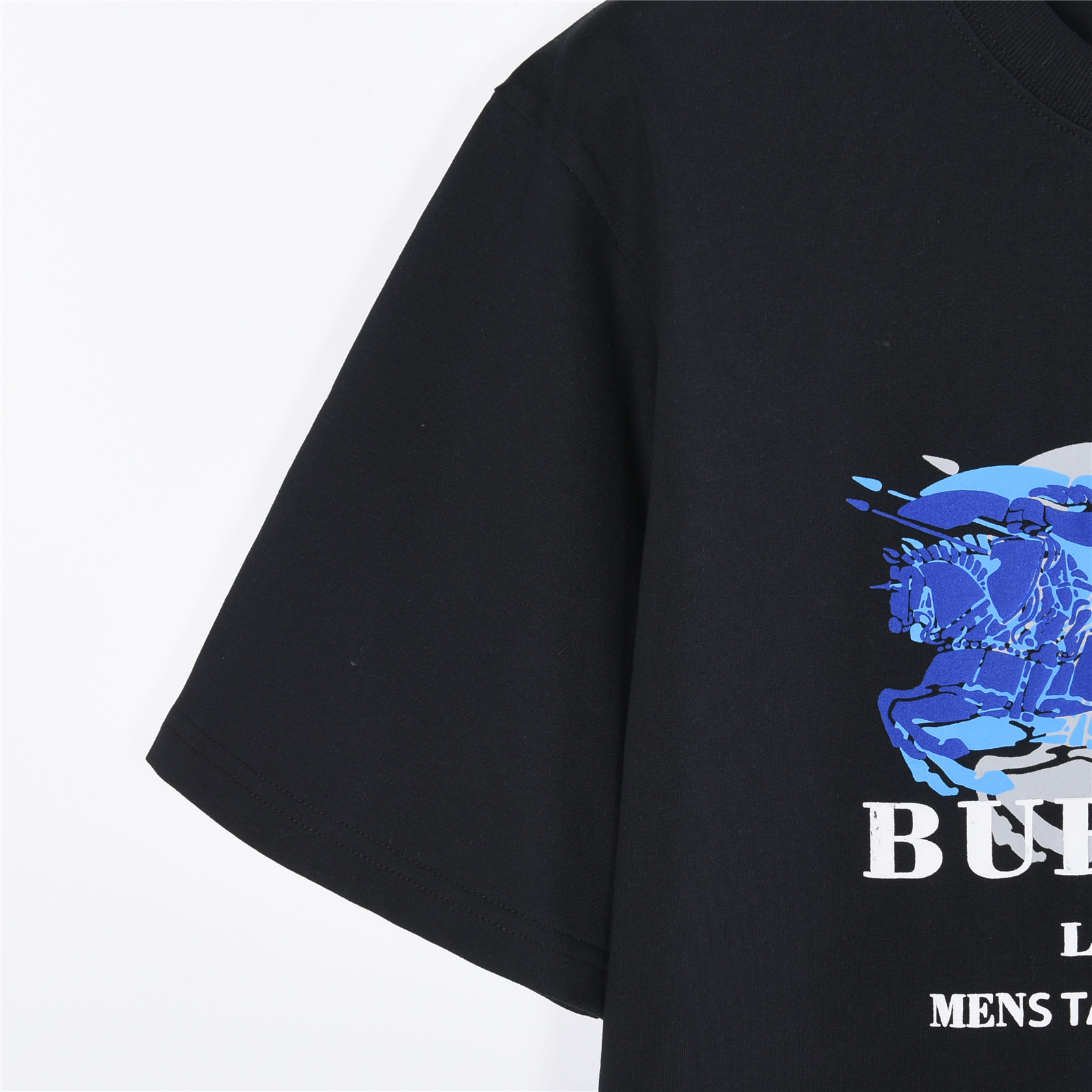Burberry/巴宝莉 重影重叠战马印花短袖T恤 黑色 白色-Chinese UA Cheap High Quatity Brand Clothes Bags handbags Sneakers wholesale wholesaler seller from China Factory suppliers Fashion Clothing Shoes best Quality Beautiful Price Burberry/巴宝莉 重影重叠战马印花短袖T恤 黑色 白色
