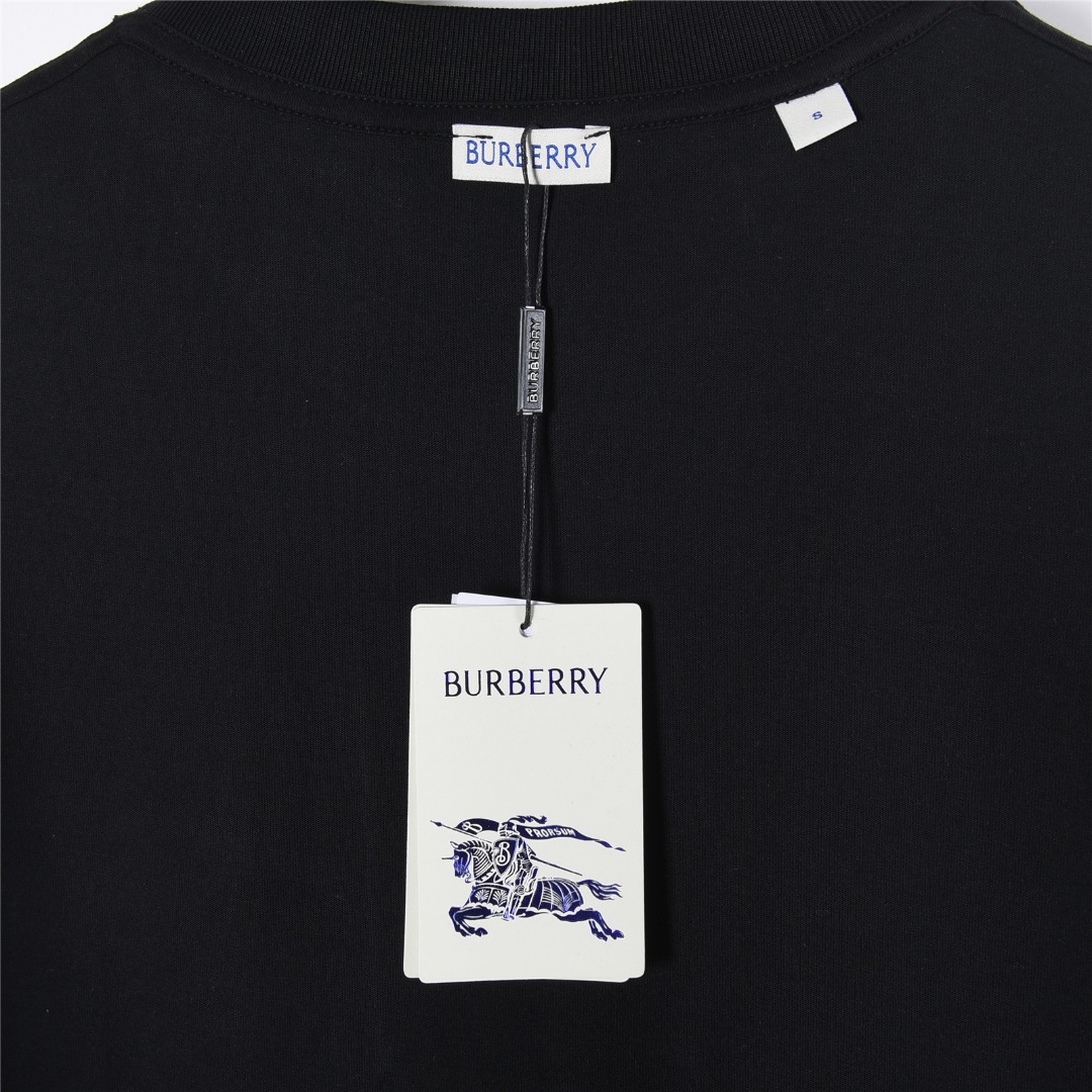 Burberry/巴宝莉 重影重叠战马印花短袖T恤 黑色 白色-Chinese UA Cheap High Quatity Brand Clothes Bags handbags Sneakers wholesale wholesaler seller from China Factory suppliers Fashion Clothing Shoes best Quality Beautiful Price Burberry/巴宝莉 重影重叠战马印花短袖T恤 黑色 白色