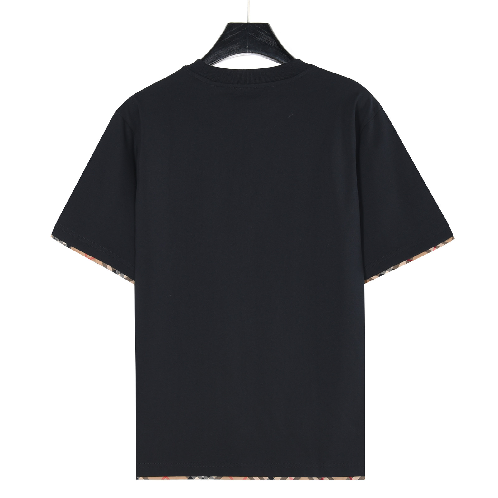 Burberry/巴宝莉 格纹饰边战马刺绣短袖T恤 白色 黑色-Top High Quatity Cheap Sneakers Fashion Clothing Clothes Bags handbags Shoes of all Brand wholesale With The best Quality And Beautiful Price from China Factory Chinese suppliers wholesaler seller Burberry/巴宝莉 格纹饰边战马刺绣短袖T恤 白色 黑色