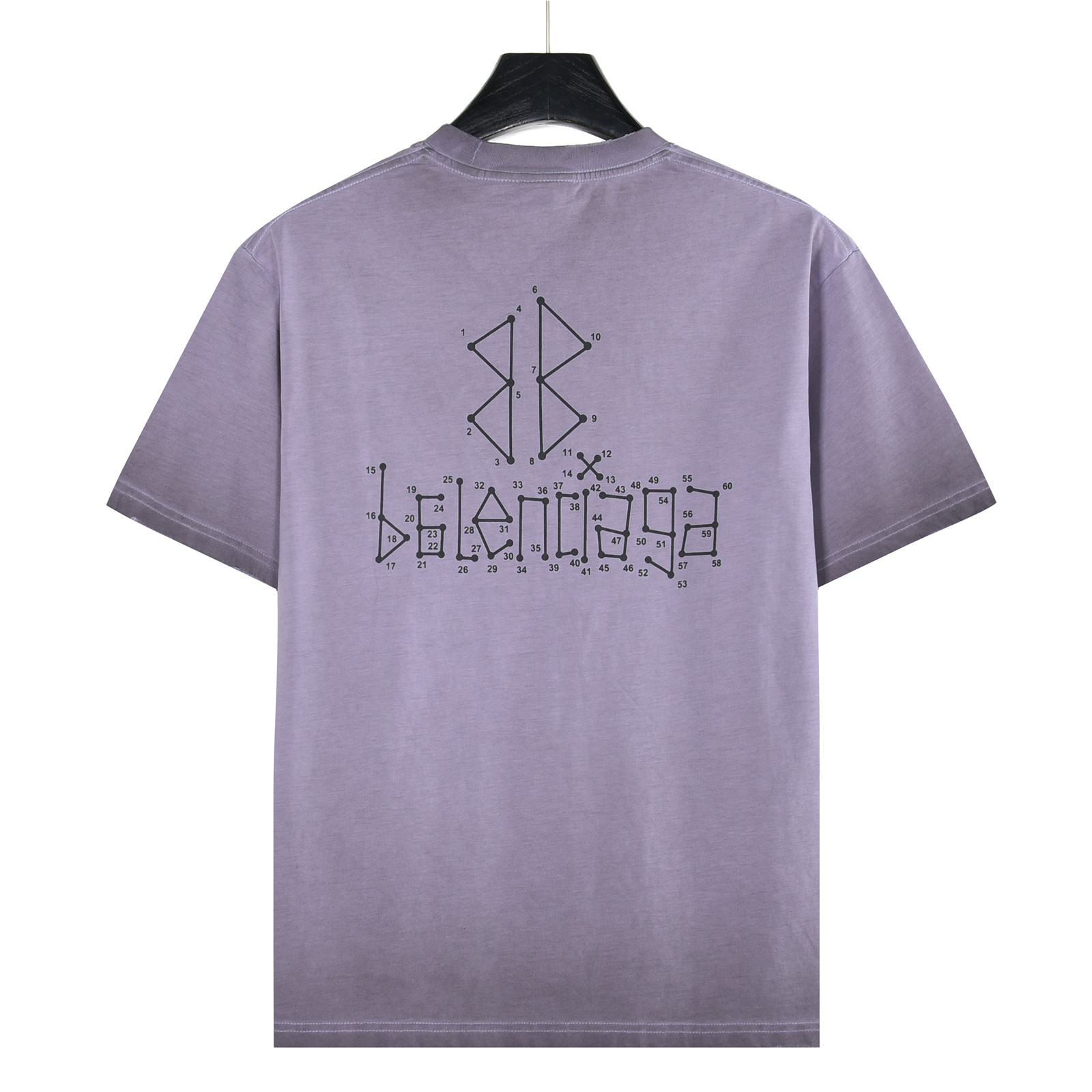 Balenciaga/巴黎世家 水洗泥染几何logo双B破洞短袖T恤-Top High Quatity Cheap Sneakers Fashion Clothing Clothes Bags handbags Shoes of all Brand wholesale With The best Quality And Beautiful Price from China Factory Chinese suppliers wholesaler seller Balenciaga/巴黎世家 水洗泥染几何logo双B破洞短袖T恤