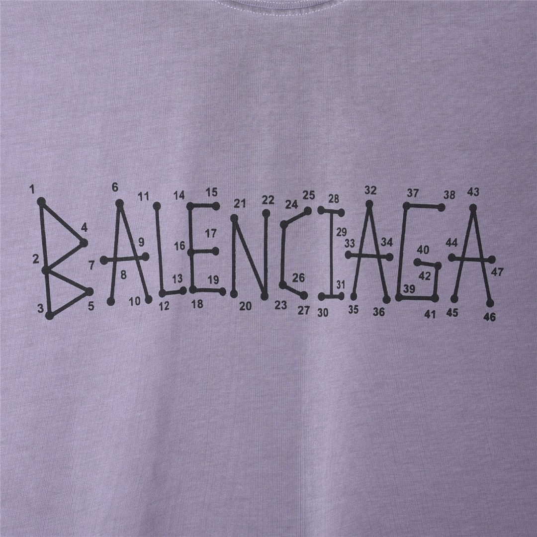 Balenciaga/巴黎世家 水洗泥染几何logo双B破洞短袖T恤-Top High Quatity Cheap Sneakers Fashion Clothing Clothes Bags handbags Shoes of all Brand wholesale With The best Quality And Beautiful Price from China Factory Chinese suppliers wholesaler seller Balenciaga/巴黎世家 水洗泥染几何logo双B破洞短袖T恤