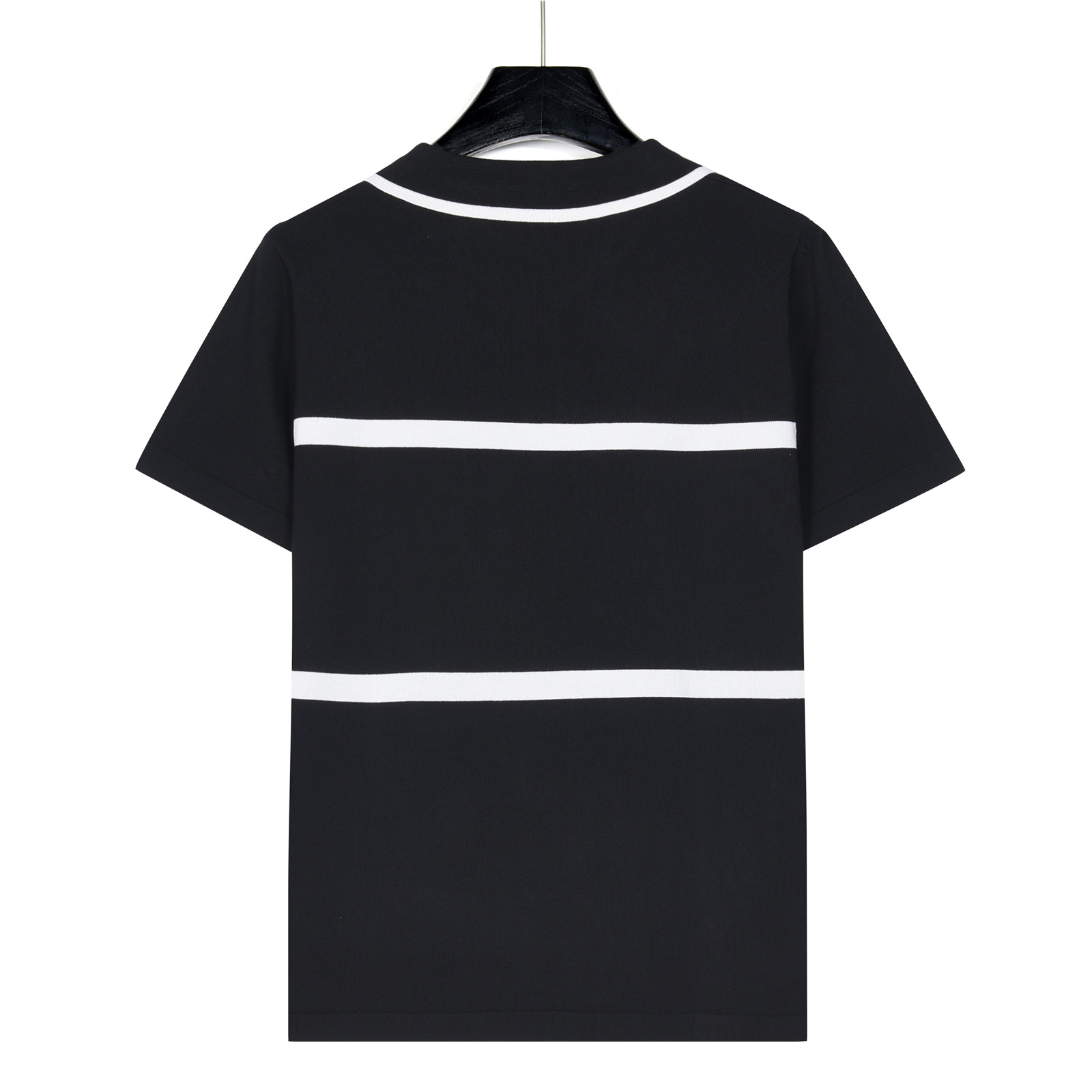 LouisVuitton/路易威登 条纹签名字母提花短袖针织Polo衫