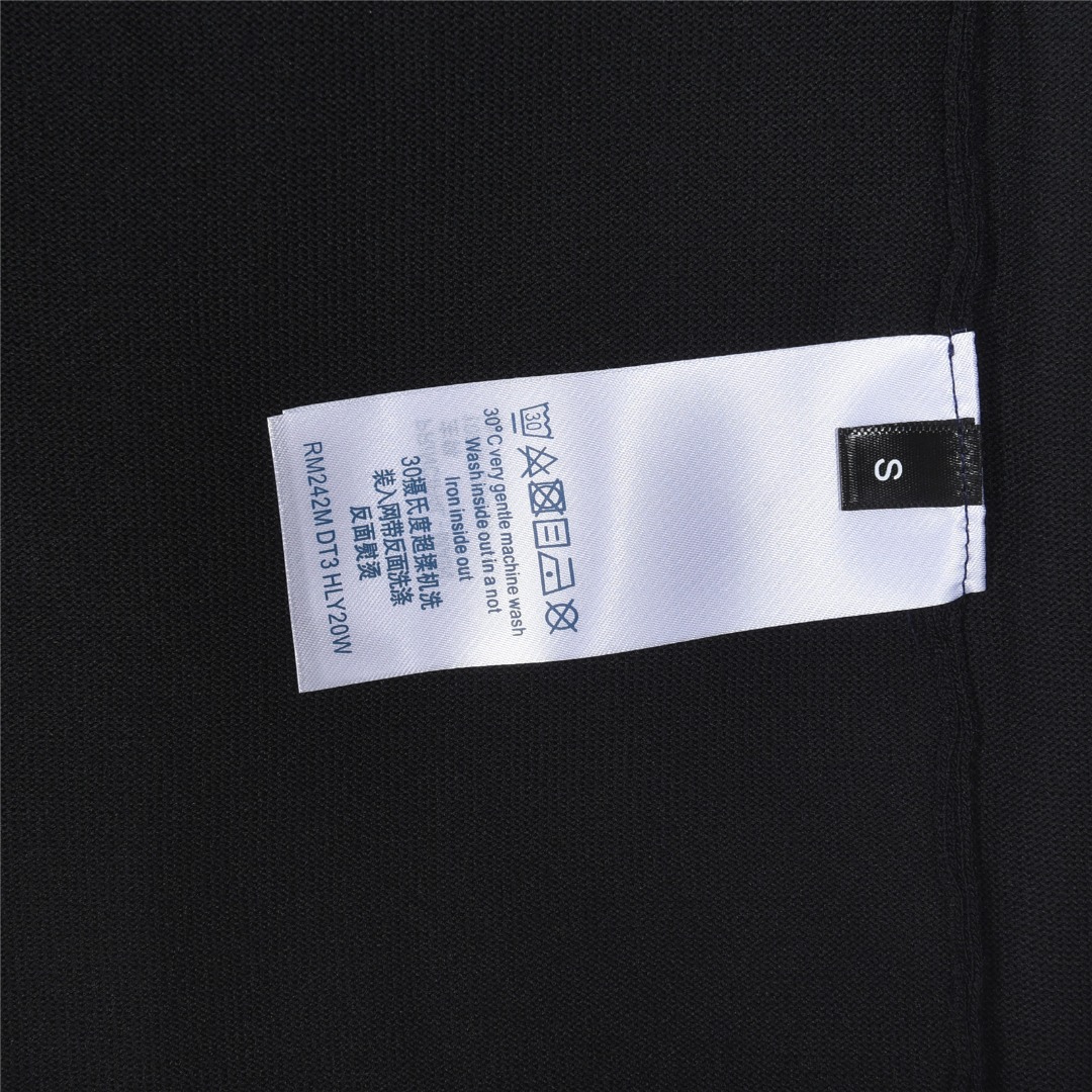 LouisVuitton/路易威登 条纹签名字母提花短袖针织Polo衫
