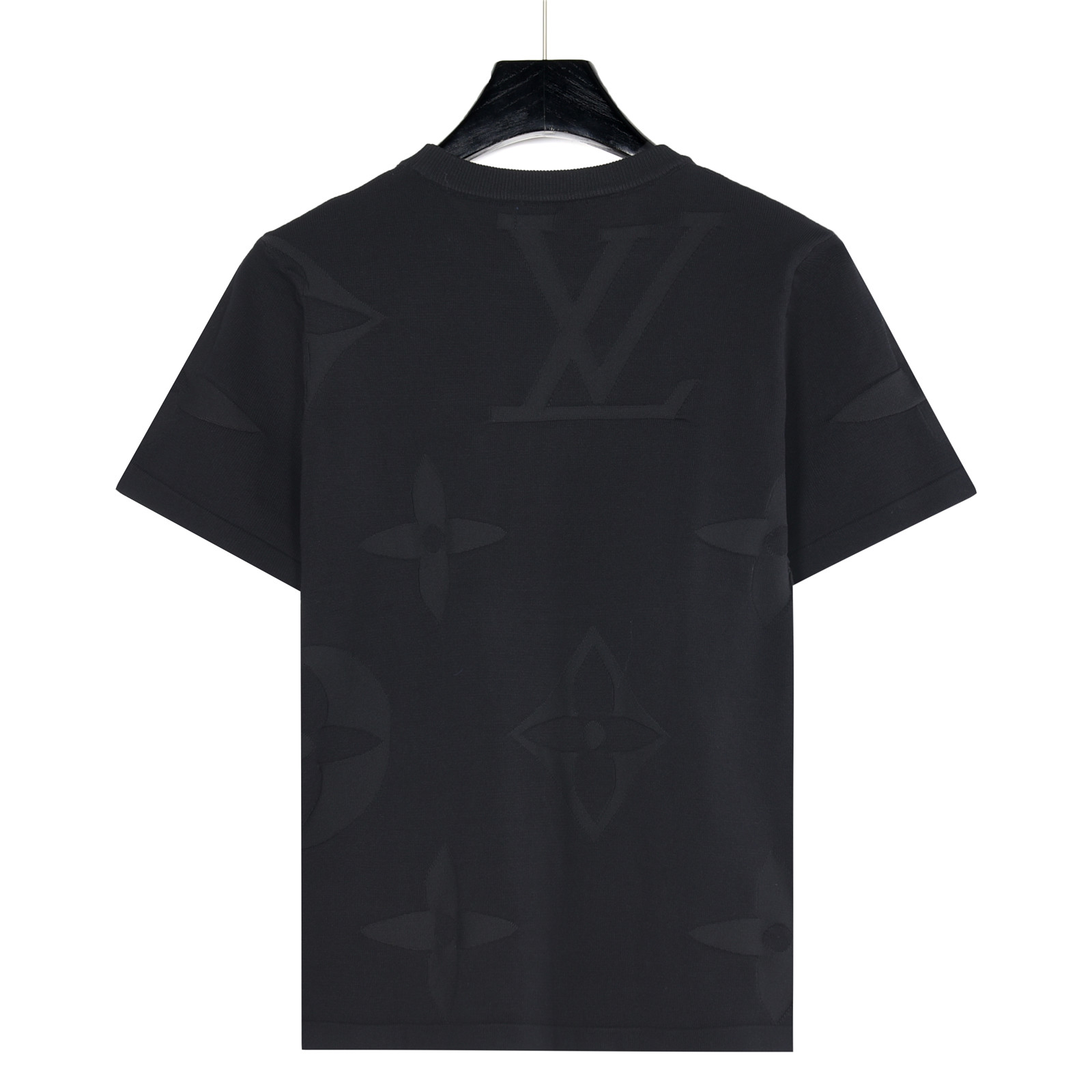 Louis Vuitton/路易威登 暗纹老花提花针织短袖T恤-Chinese UA Cheap High Quatity Brand Clothes Bags handbags Sneakers wholesale wholesaler seller from China Factory suppliers Fashion Clothing Shoes best Quality Beautiful Price Louis Vuitton/路易威登 暗纹老花提花针织短袖T恤