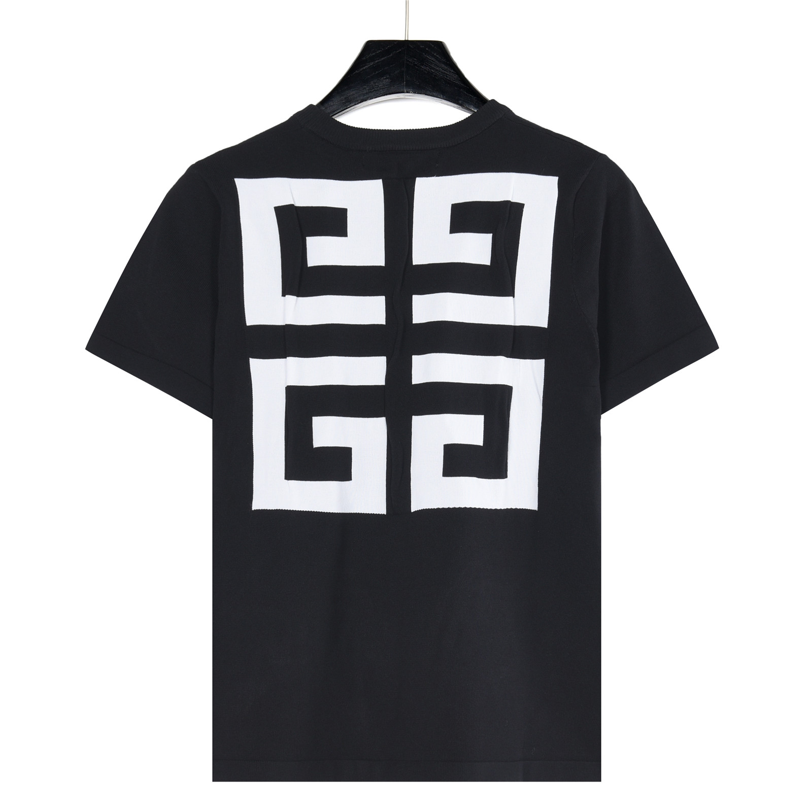 Givenchy纪梵希 字母logo宫格提花针织短袖T恤 黑色-Top High Quatity Cheap Sneakers Fashion Clothing Clothes Bags handbags Shoes of all Brand wholesale With The best Quality And Beautiful Price from China Factory Chinese suppliers wholesaler seller Givenchy纪梵希 字母logo宫格提花针织短袖T恤 黑色