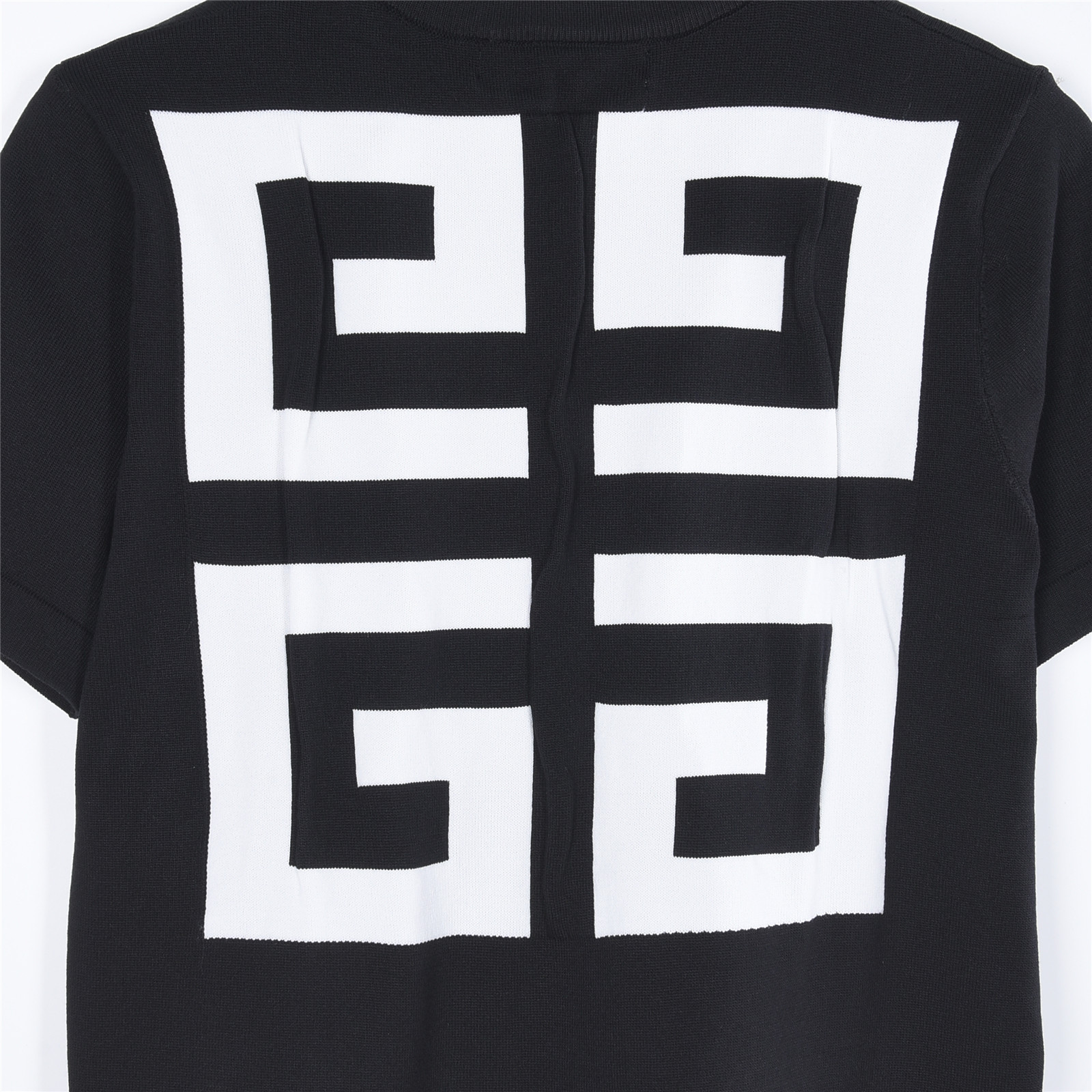 Givenchy纪梵希 字母logo宫格提花针织短袖T恤 黑色-Top High Quatity Cheap Sneakers Fashion Clothing Clothes Bags handbags Shoes of all Brand wholesale With The best Quality And Beautiful Price from China Factory Chinese suppliers wholesaler seller Givenchy纪梵希 字母logo宫格提花针织短袖T恤 黑色