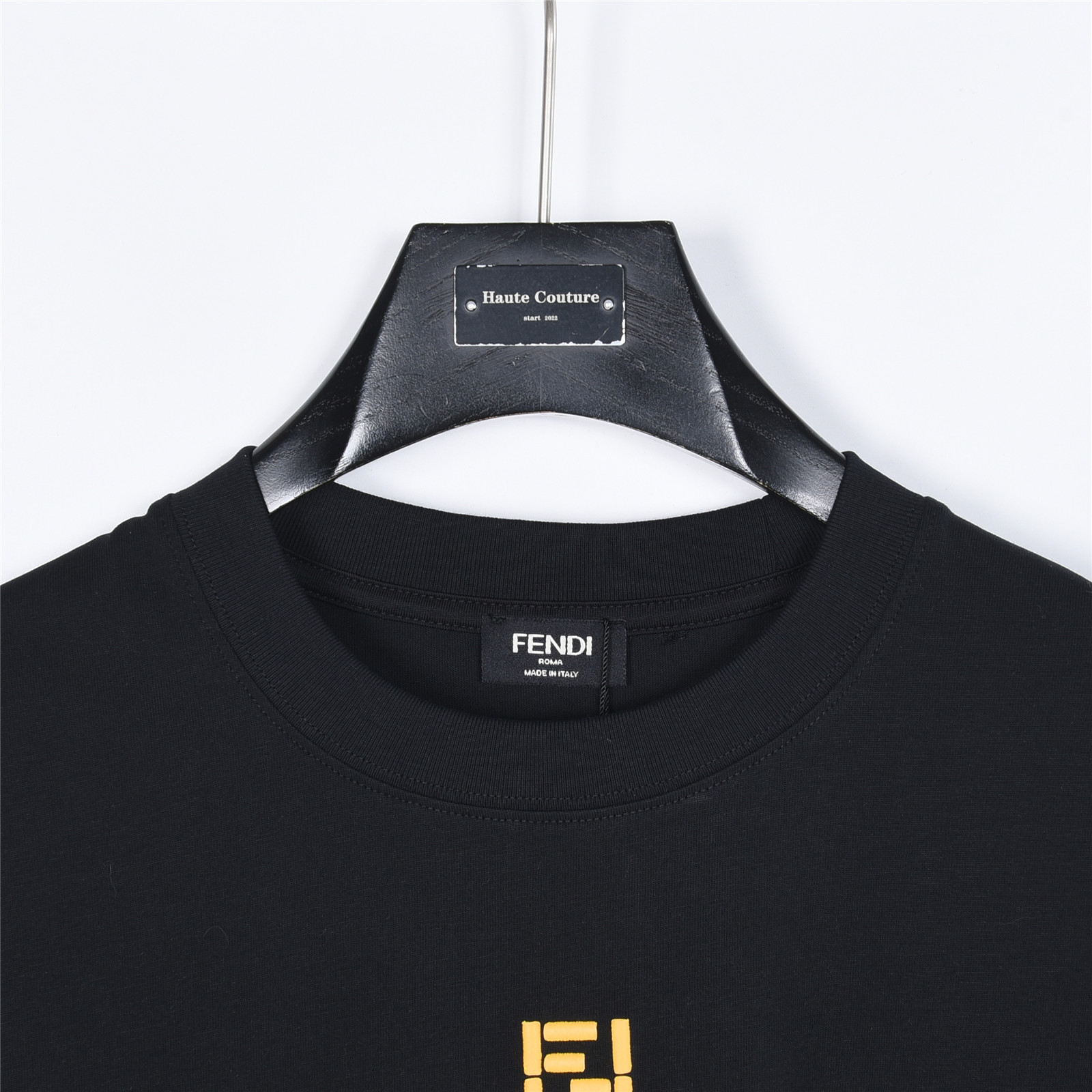 Fendi芬迪 简约FF立体刺绣短袖T恤-Top High Quatity Cheap Sneakers Fashion Clothing Clothes Bags handbags Shoes of all Brand wholesale With The best Quality And Beautiful Price from China Factory Chinese suppliers wholesaler seller Fendi芬迪 简约FF立体刺绣短袖T恤