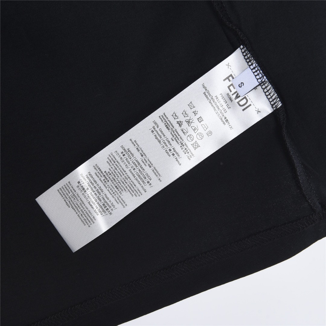 Fendi芬迪 简约FF立体刺绣短袖T恤-Top High Quatity Cheap Sneakers Fashion Clothing Clothes Bags handbags Shoes of all Brand wholesale With The best Quality And Beautiful Price from China Factory Chinese suppliers wholesaler seller Fendi芬迪 简约FF立体刺绣短袖T恤