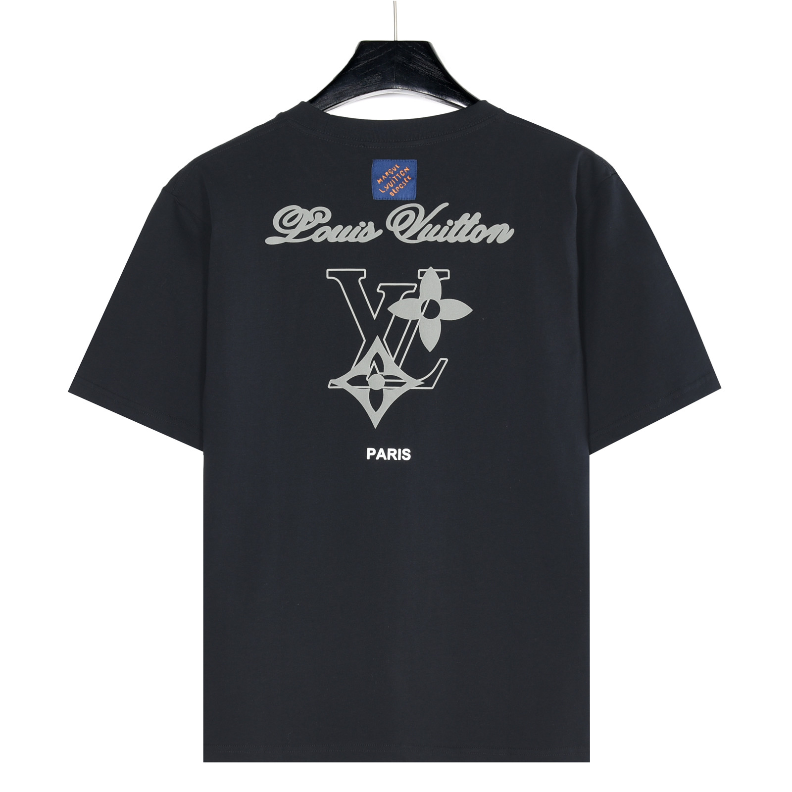 Louis Vuitton/路易威登 后背四叶草签名logo发泡印花短袖T恤 黑色 白色-Top High Quatity Cheap Sneakers Fashion Clothing Clothes Bags handbags Shoes of all Brand wholesale With The best Quality And Beautiful Price from China Factory Chinese suppliers wholesaler seller Louis Vuitton/路易威登 后背四叶草签名logo发泡印花短袖T恤 黑色 白色