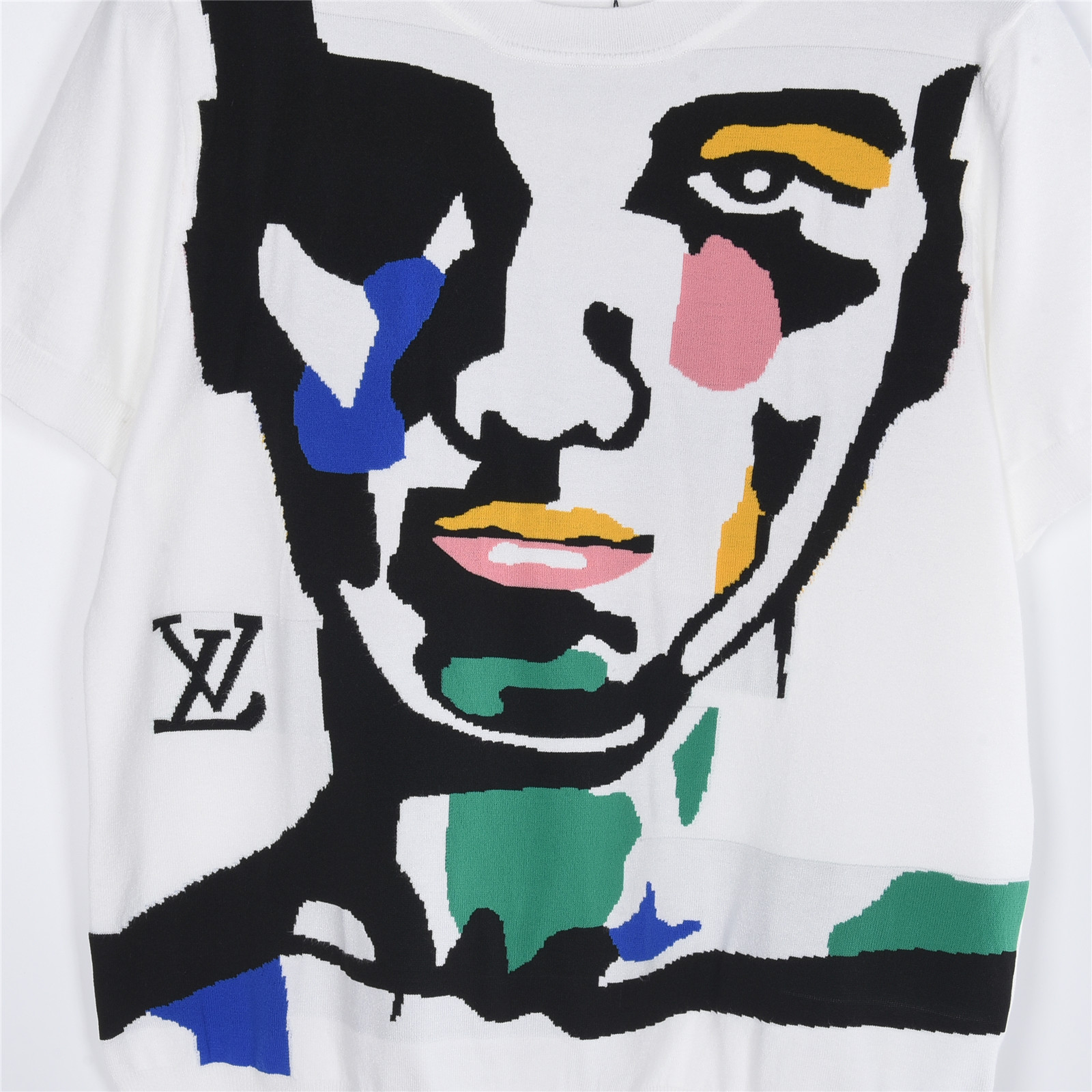 Louis Vuitton/路易威登 人像提花羊毛针织短袖T恤-Top High Quatity Cheap Sneakers Fashion Clothing Clothes Bags handbags Shoes of all Brand wholesale With The best Quality And Beautiful Price from China Factory Chinese suppliers wholesaler seller Louis Vuitton/路易威登 人像提花羊毛针织短袖T恤
