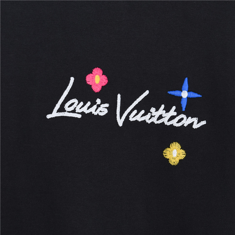 Louis Vuitton路易威登 花卉草签刺绣圆领短袖T恤-Chinese UA Cheap High Quatity Brand Clothes Bags handbags Sneakers wholesale wholesaler seller from China Factory suppliers Fashion Clothing Shoes best Quality Beautiful Price Louis Vuitton路易威登 花卉草签刺绣圆领短袖T恤