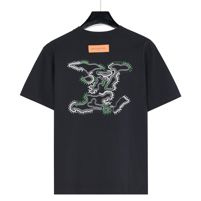 Louis Vuitton路易威登 撞色logo刺绣圆领短袖T恤-Top High Quatity Cheap Sneakers Fashion Clothing Clothes Bags handbags Shoes of all Brand wholesale With The best Quality And Beautiful Price from China Factory Chinese suppliers wholesaler seller Louis Vuitton路易威登 撞色logo刺绣圆领短袖T恤