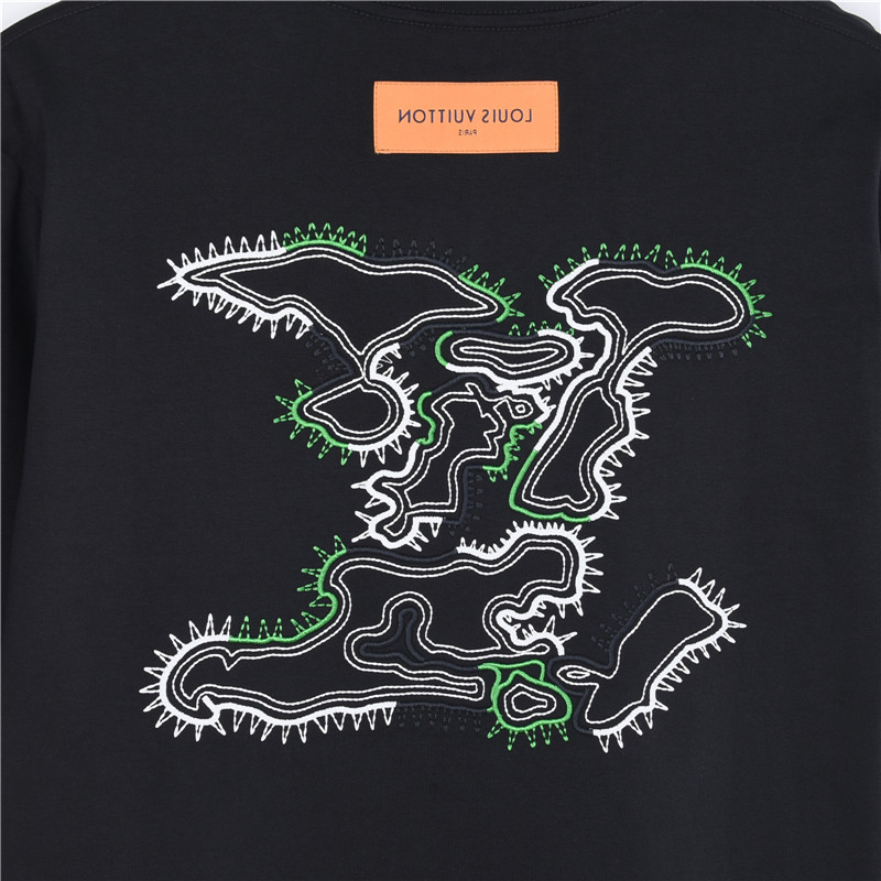 Louis Vuitton路易威登 撞色logo刺绣圆领短袖T恤-Top High Quatity Cheap Sneakers Fashion Clothing Clothes Bags handbags Shoes of all Brand wholesale With The best Quality And Beautiful Price from China Factory Chinese suppliers wholesaler seller Louis Vuitton路易威登 撞色logo刺绣圆领短袖T恤