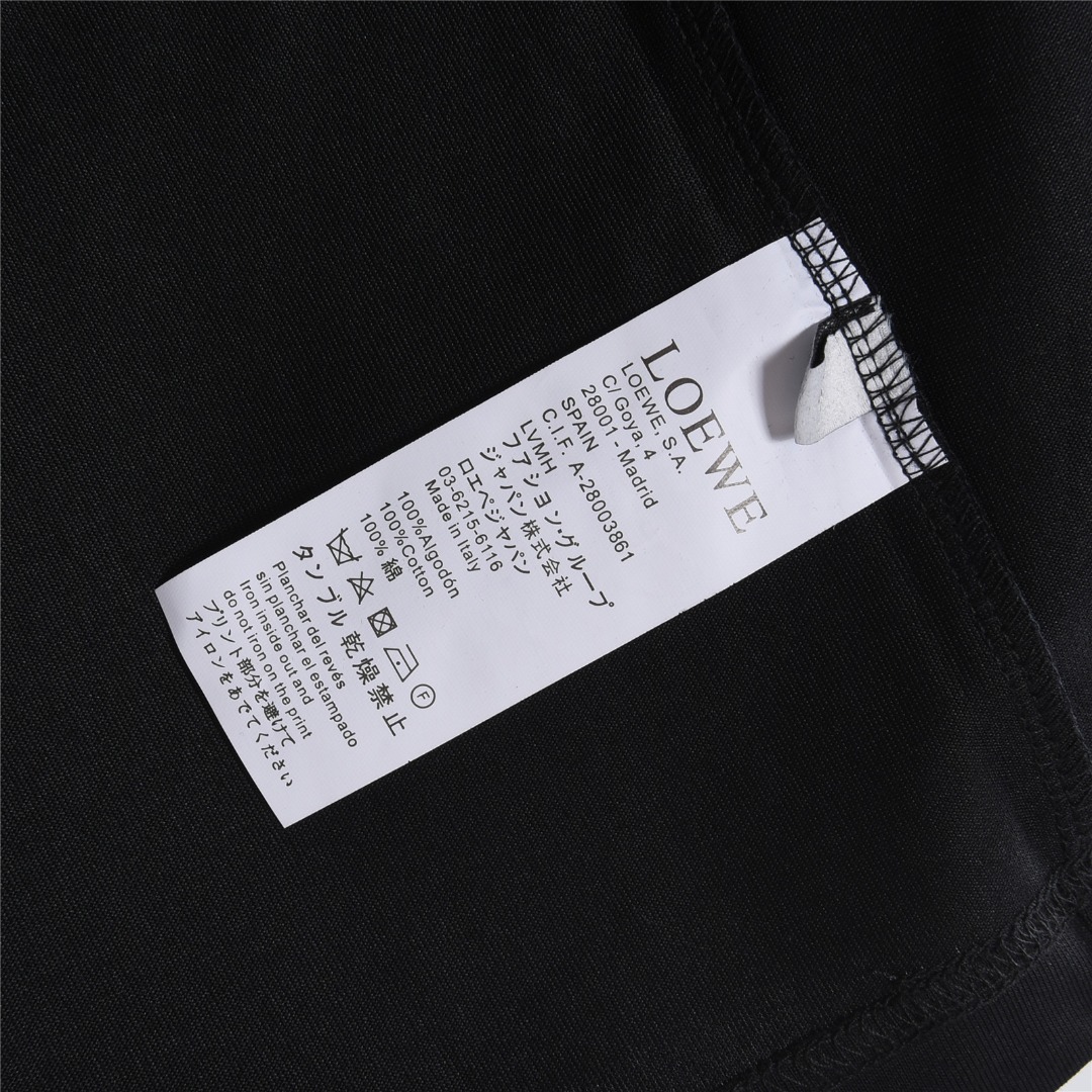 Loewe/罗意威 花卉刺绣短袖T恤 黑色 白色-Chinese UA Cheap High Quatity Brand Clothes Bags handbags Sneakers wholesale wholesaler seller from China Factory suppliers Fashion Clothing Shoes best Quality Beautiful Price Loewe/罗意威 花卉刺绣短袖T恤 黑色 白色