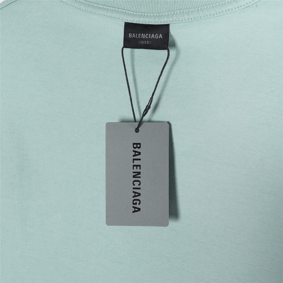 Balenciaga/巴黎世家 圆环字母印花破洞短袖T恤-莆田鞋,莆田鞋货源,高仿鞋,高仿鞋货源,安福档口,莆田高仿鞋,莆田鞋批发,高仿鞋批发,莆田高仿运动鞋,高仿运动鞋,莆田运动鞋 Balenciaga/巴黎世家 圆环字母印花破洞短袖T恤