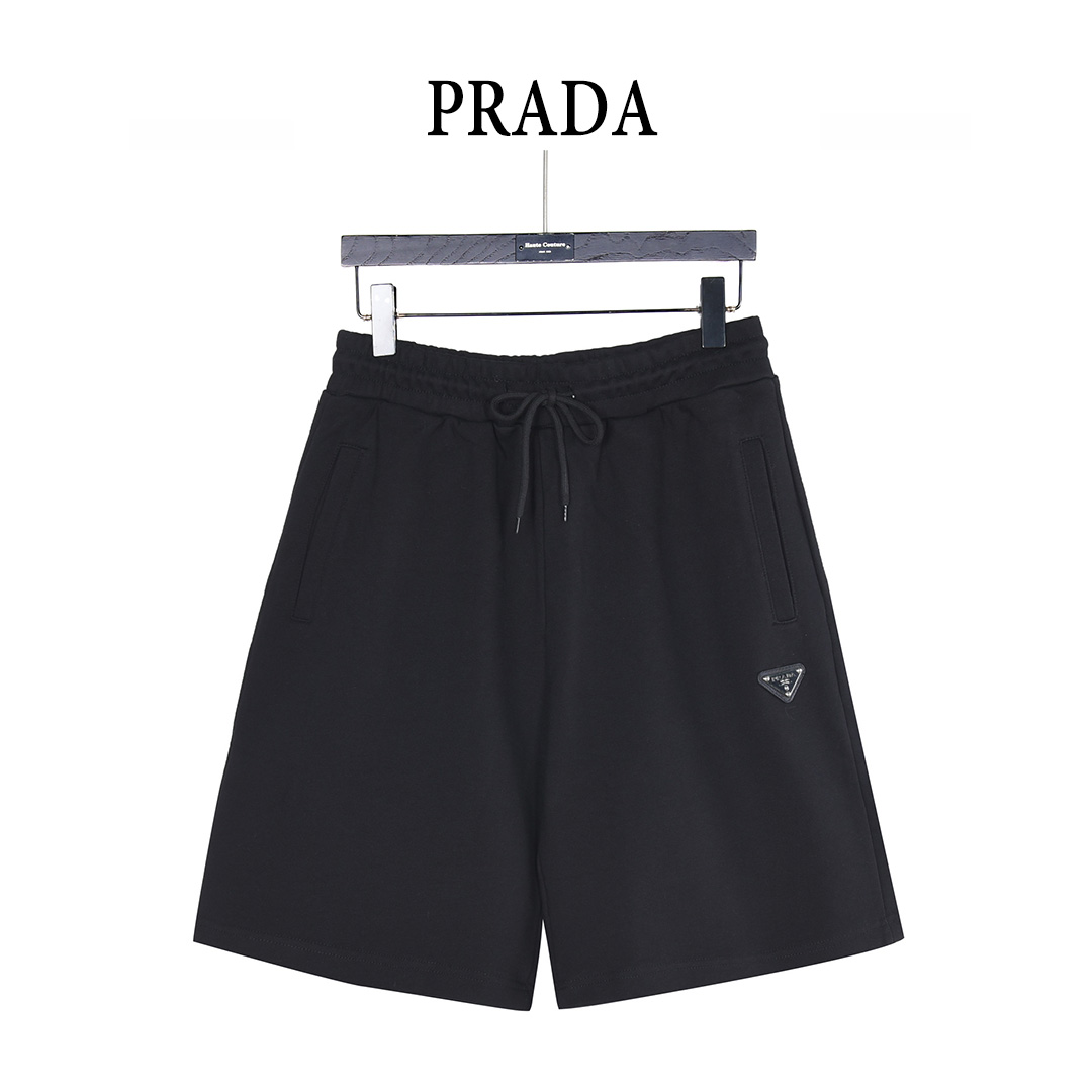 Prada/普拉达 金属三角标镶嵌短裤 Prada/普拉达 金属三角标镶嵌短裤