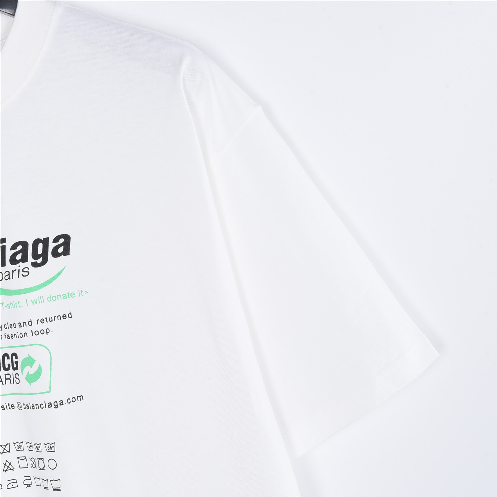 Balenciaga/巴黎世家 环保限定印花短袖T恤 白色 Balenciaga/巴黎世家 环保限定印花短袖T恤 白色