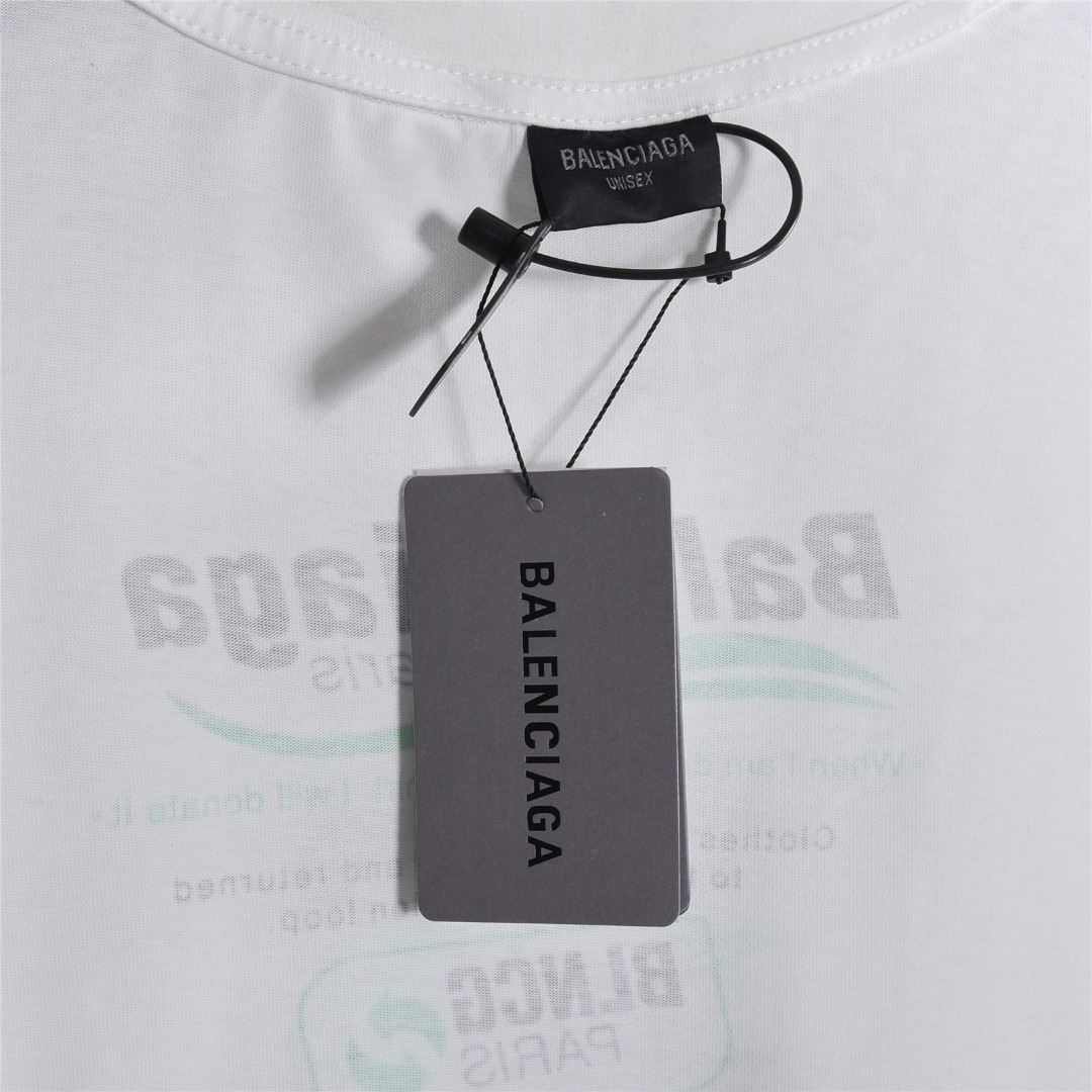 Balenciaga/巴黎世家 环保限定印花短袖T恤 白色 Balenciaga/巴黎世家 环保限定印花短袖T恤 白色