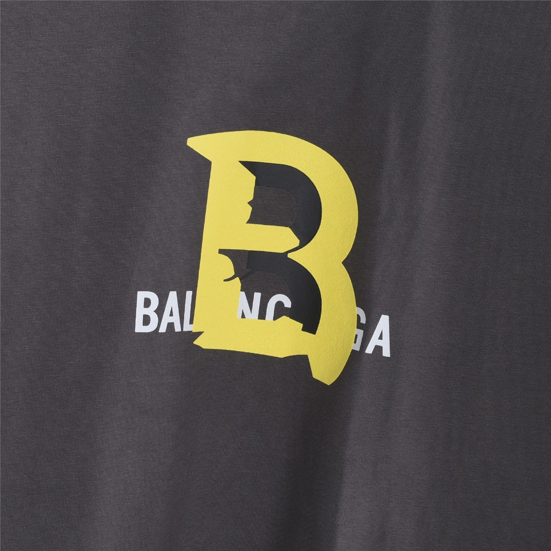 Balenciga/巴黎世家 大B标识字母印花短袖T恤