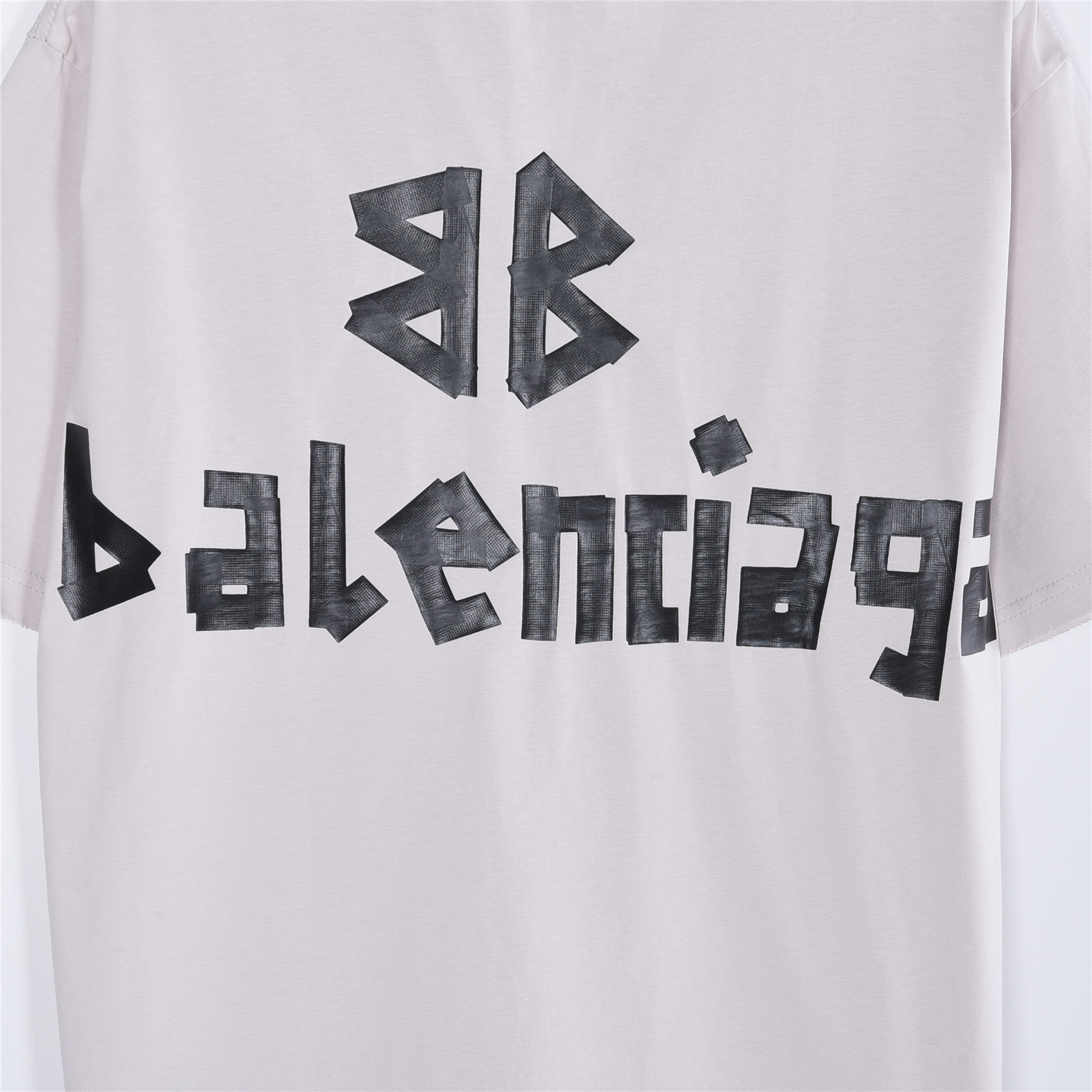Balenciga/巴黎世家 美纹纸胶带印花短袖T恤 高品质新款短袖 Balenciga/巴黎世家 美纹纸胶带印花短袖T恤 高品质新款短袖