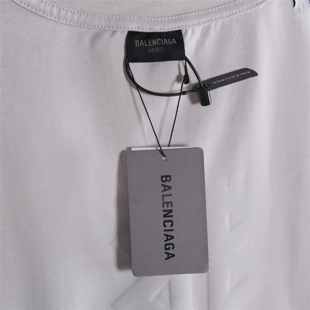 Balenciga/巴黎世家 美纹纸胶带印花短袖T恤 高品质新款短袖 Balenciga/巴黎世家 美纹纸胶带印花短袖T恤 高品质新款短袖