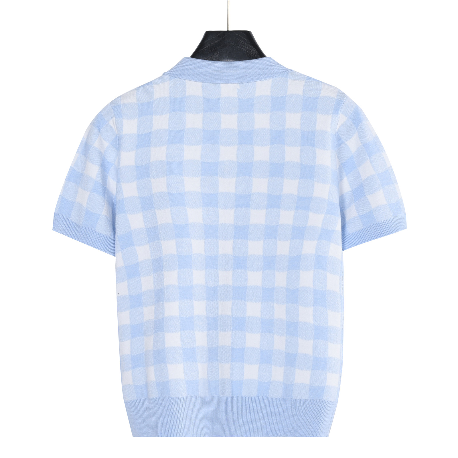 Ralph Lauren/拉夫劳伦 格子提花针织短袖polo衫 (女款) 绿色 蓝色-Top High Quatity Cheap Sneakers Fashion Clothing Clothes Bags handbags Shoes of all Brand wholesale With The best Quality And Beautiful Price from China Factory Chinese suppliers wholesaler seller Ralph Lauren/拉夫劳伦 格子提花针织短袖polo衫 (女款) 绿色 蓝色