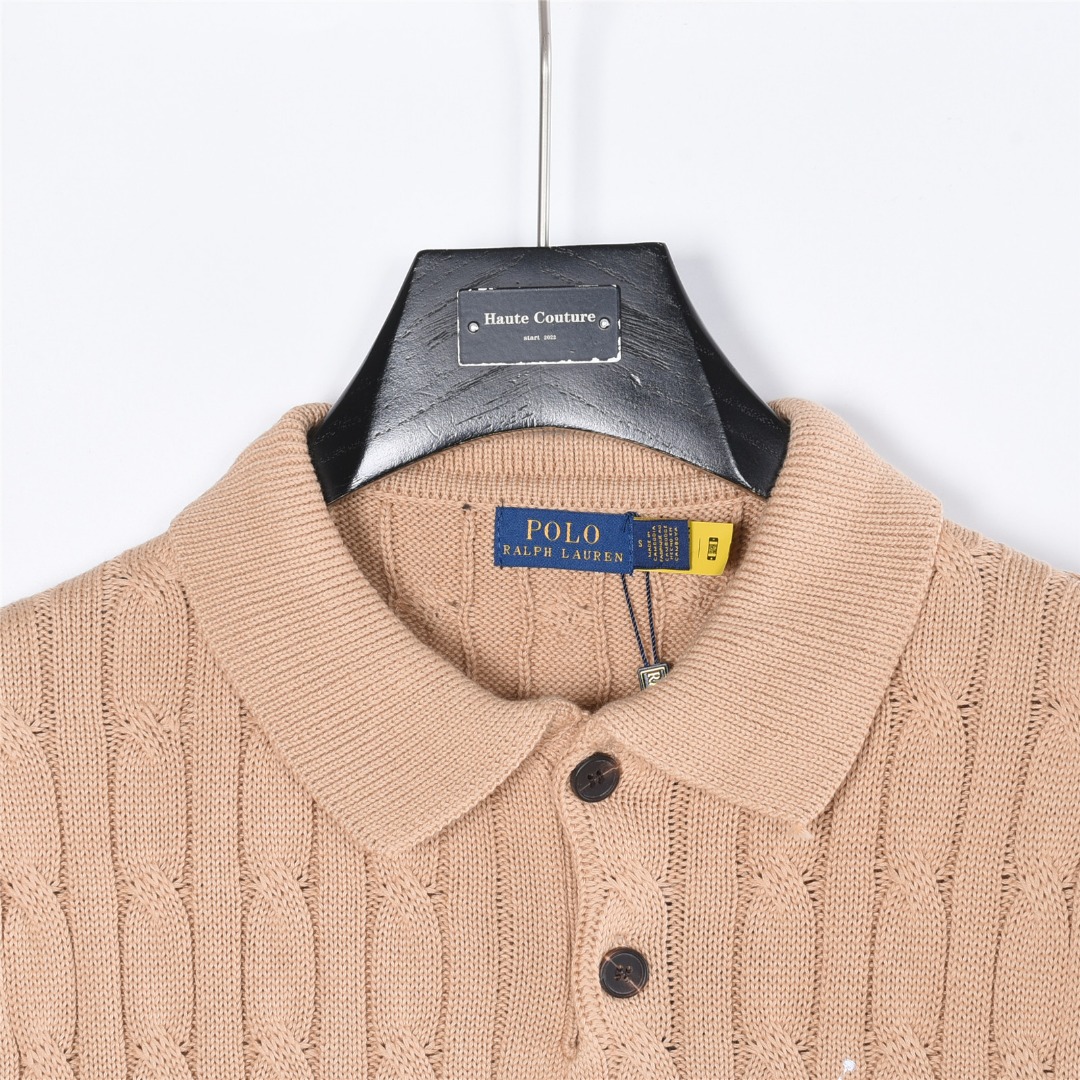 Ralph Lauren/拉夫劳伦 小战马刺绞花针织短袖polo衫