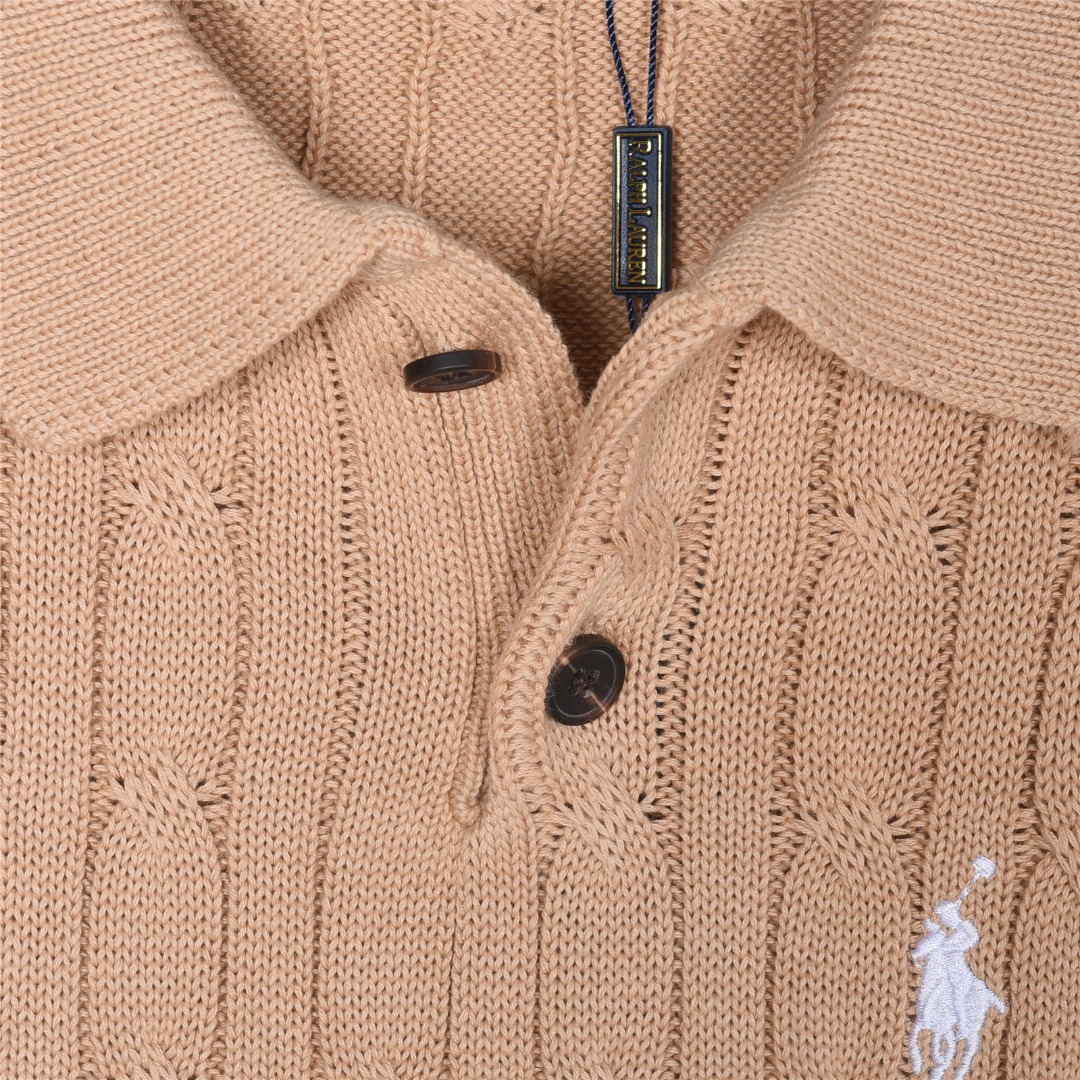 Ralph Lauren/拉夫劳伦 小战马刺绞花针织短袖polo衫