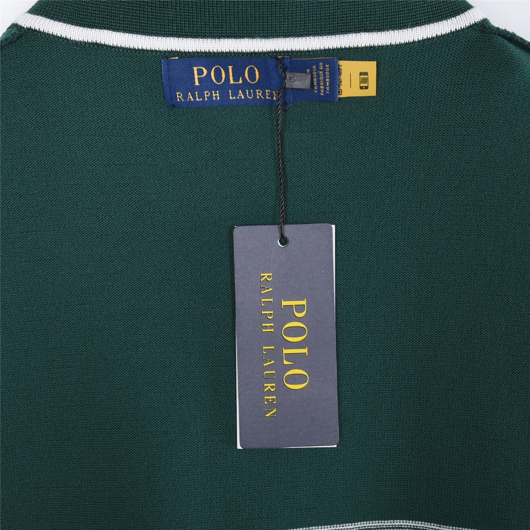 Ralph Lauren/拉夫劳伦 条纹马标刺绣小V领针织短袖polo衫 绿色 黑色 白色-Chinese UA Cheap High Quatity Brand Clothes Bags handbags Sneakers wholesale wholesaler seller from China Factory suppliers Fashion Clothing Shoes best Quality Beautiful Price Ralph Lauren/拉夫劳伦 条纹马标刺绣小V领针织短袖polo衫 绿色 黑色 白色