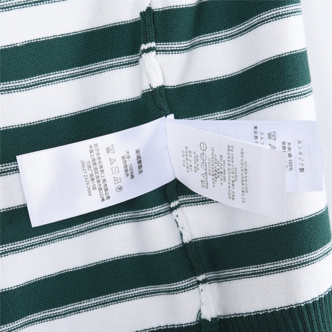 Ralph Lauren/拉夫劳伦 条纹马标刺绣小V领针织短袖polo衫 绿色 黑色 白色-Chinese UA Cheap High Quatity Brand Clothes Bags handbags Sneakers wholesale wholesaler seller from China Factory suppliers Fashion Clothing Shoes best Quality Beautiful Price Ralph Lauren/拉夫劳伦 条纹马标刺绣小V领针织短袖polo衫 绿色 黑色 白色