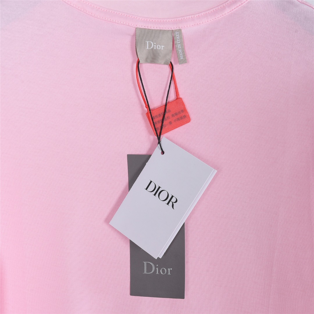 Dior/迪奥 小鸟花卉刺绣logo短袖T恤 黑色 白色-莆田鞋,莆田鞋货源,高仿鞋,高仿鞋货源,安福档口,莆田高仿鞋,莆田鞋批发,高仿鞋批发,莆田高仿运动鞋,高仿运动鞋,莆田运动鞋 Dior/迪奥 小鸟花卉刺绣logo短袖T恤 黑色 白色