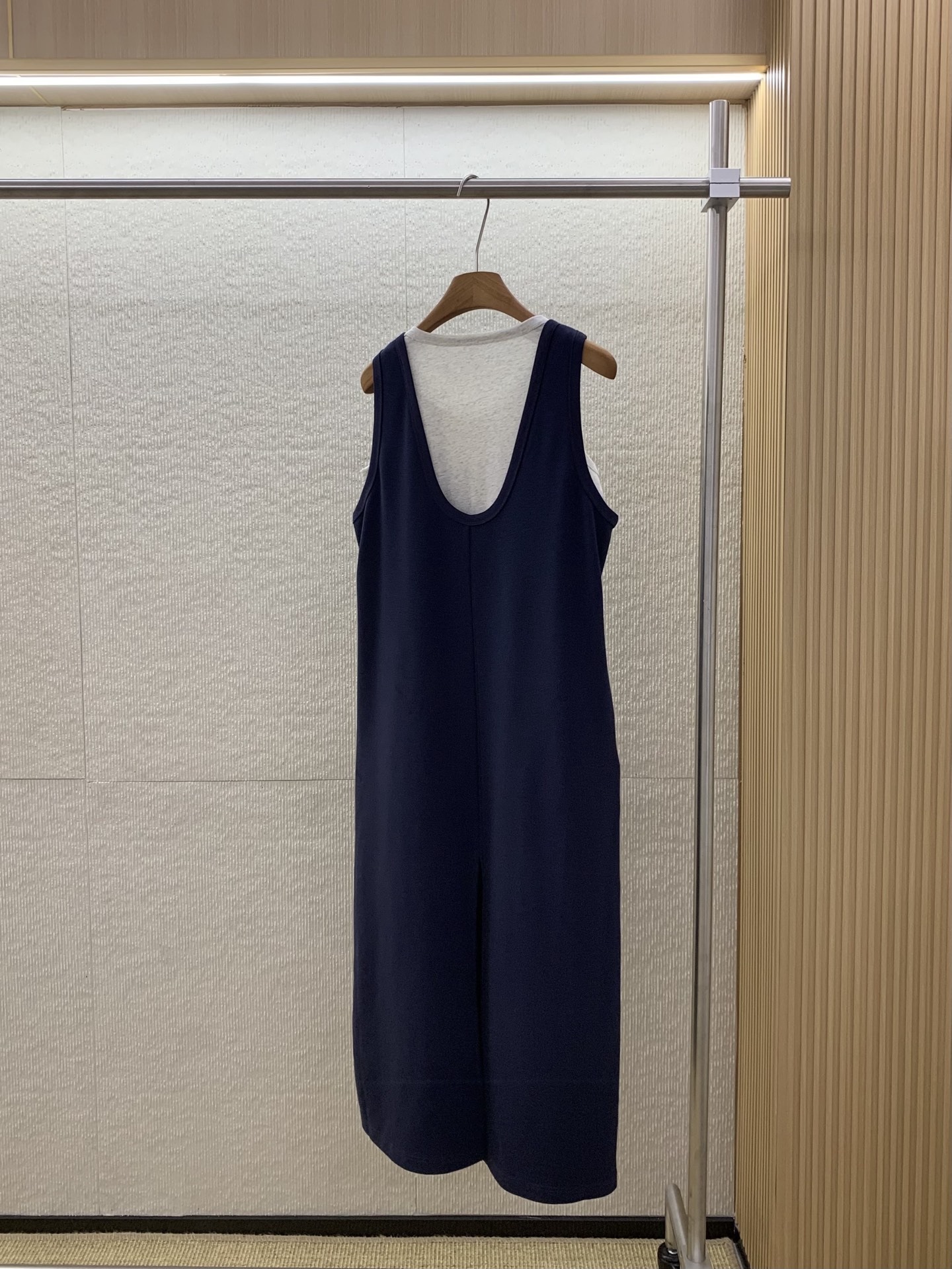 Minimalist Grid Pattern Fake Two-Piece Dress - Soft, Breathable & Stylish 8 i1754297847651 7626 0 1