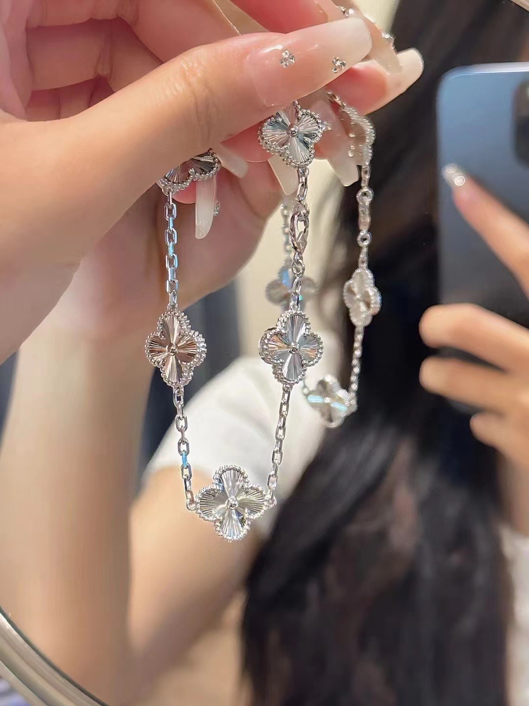 NO:101822,Friendly reminder August 10th, Valentine's Day, very excited, laser five-color bracelet/, Vca bracelet, bracelet19860909友情提示 8月10号 七夕情人节 很是心动镭射五花手链/,Vca手链,bracelet,Jewelry