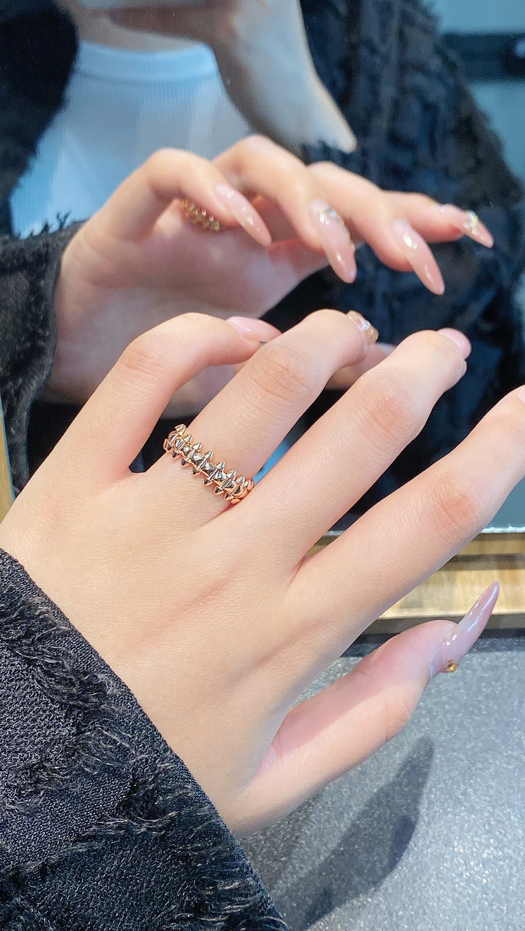 Cartier Studded Cone Ring - Comprehensive 3